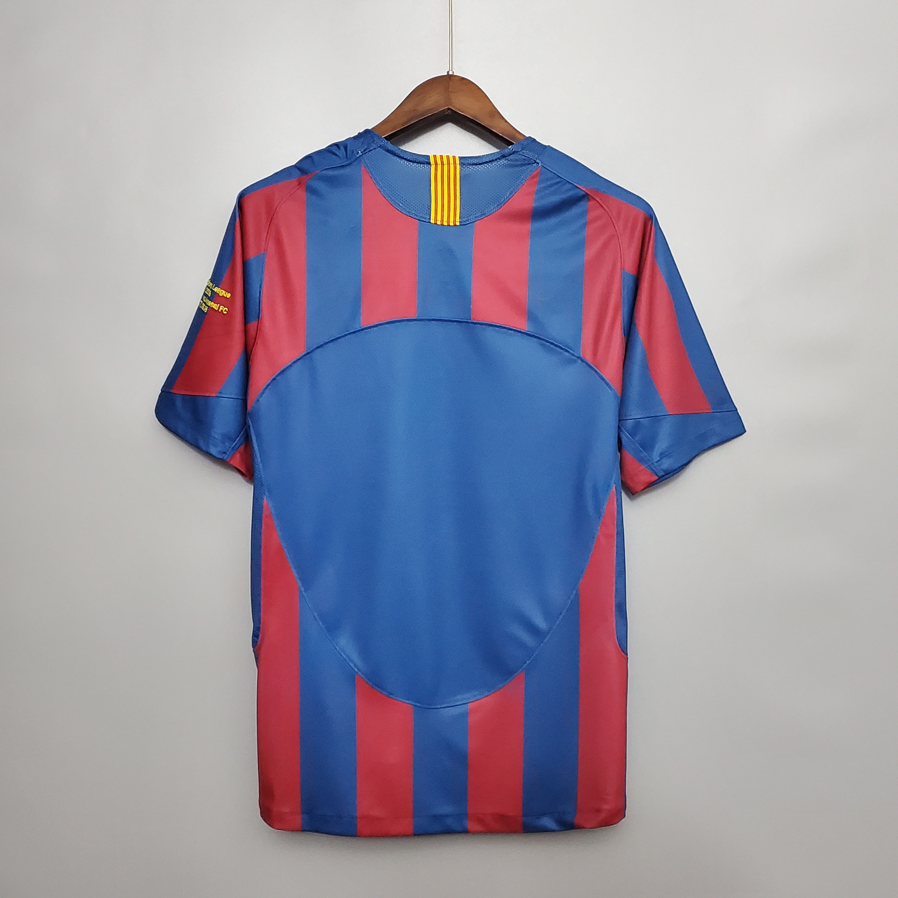 2006 Barcelona Home Retro Jersey Champions League Final