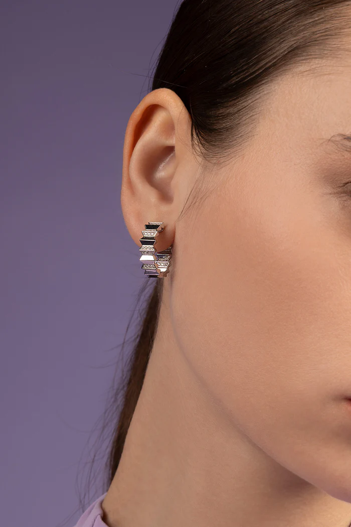 Orecchini a cerchio Up and Down