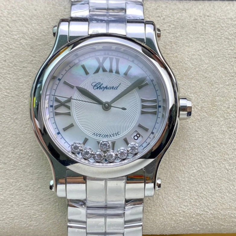 Cartier Watch Happy Diamond Silver White Dial