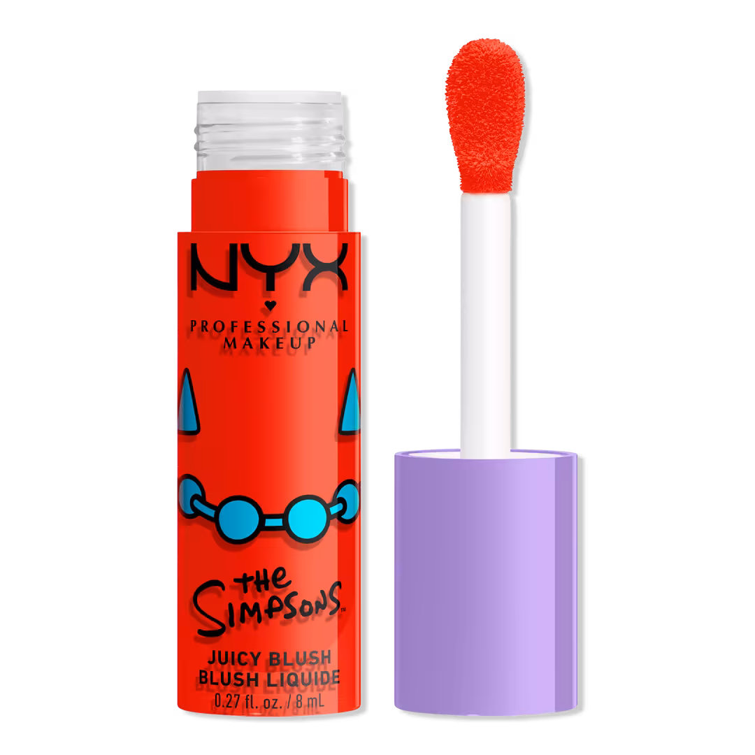 NYX Professional Makeup  Simpsons Collab Saucy Sisters' Fat Cheeks Juicy Liquid Blush - Snarky Scarlet