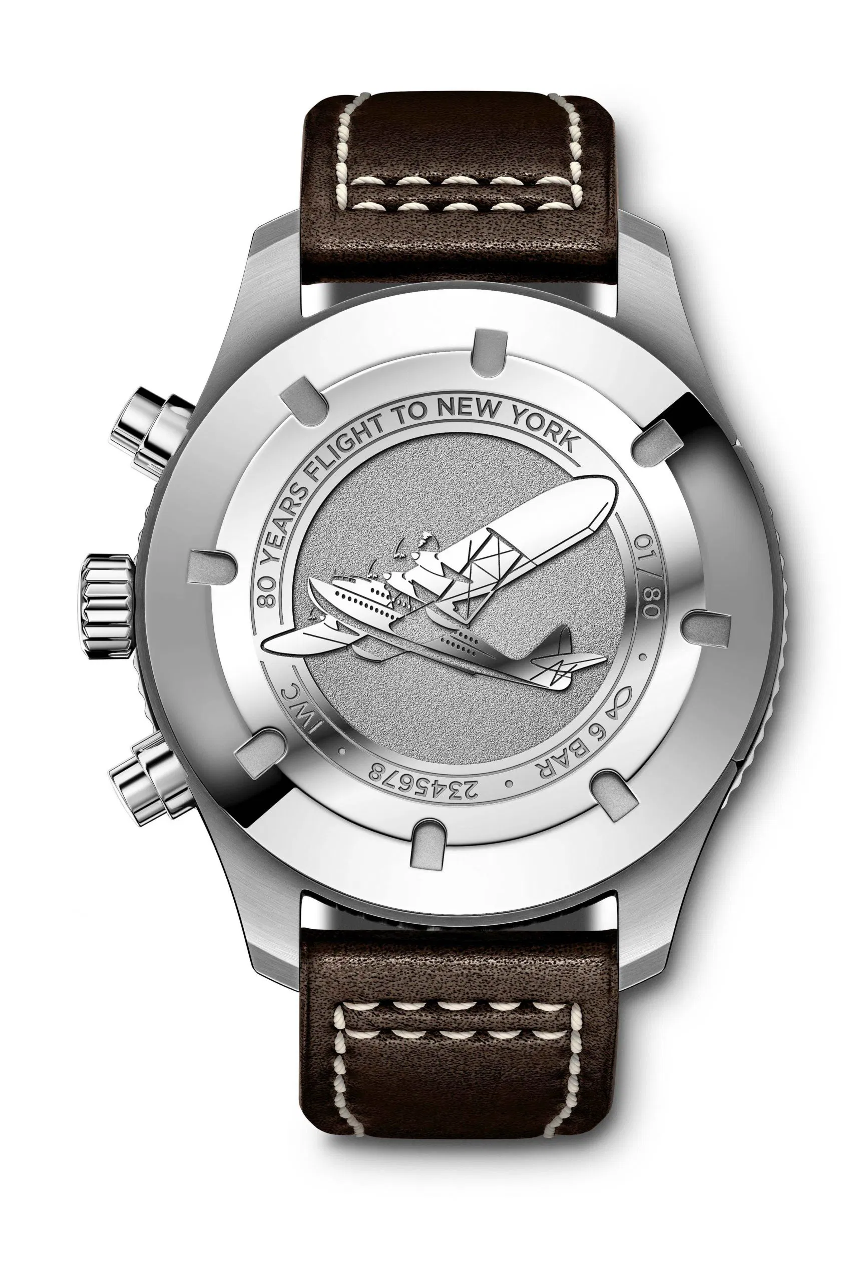 IWC Pilots watch timezoner chronograph edition 80 years flight to new york iw395003