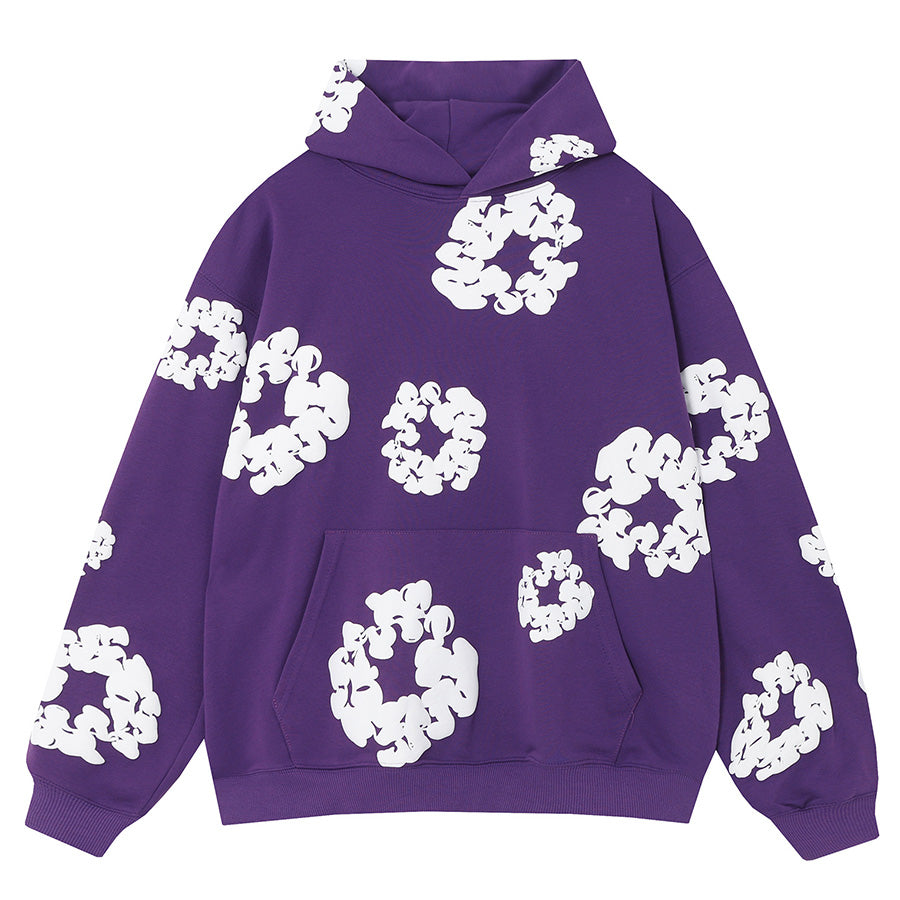 Denim Tears Cotton Wreath Hoodie Purple