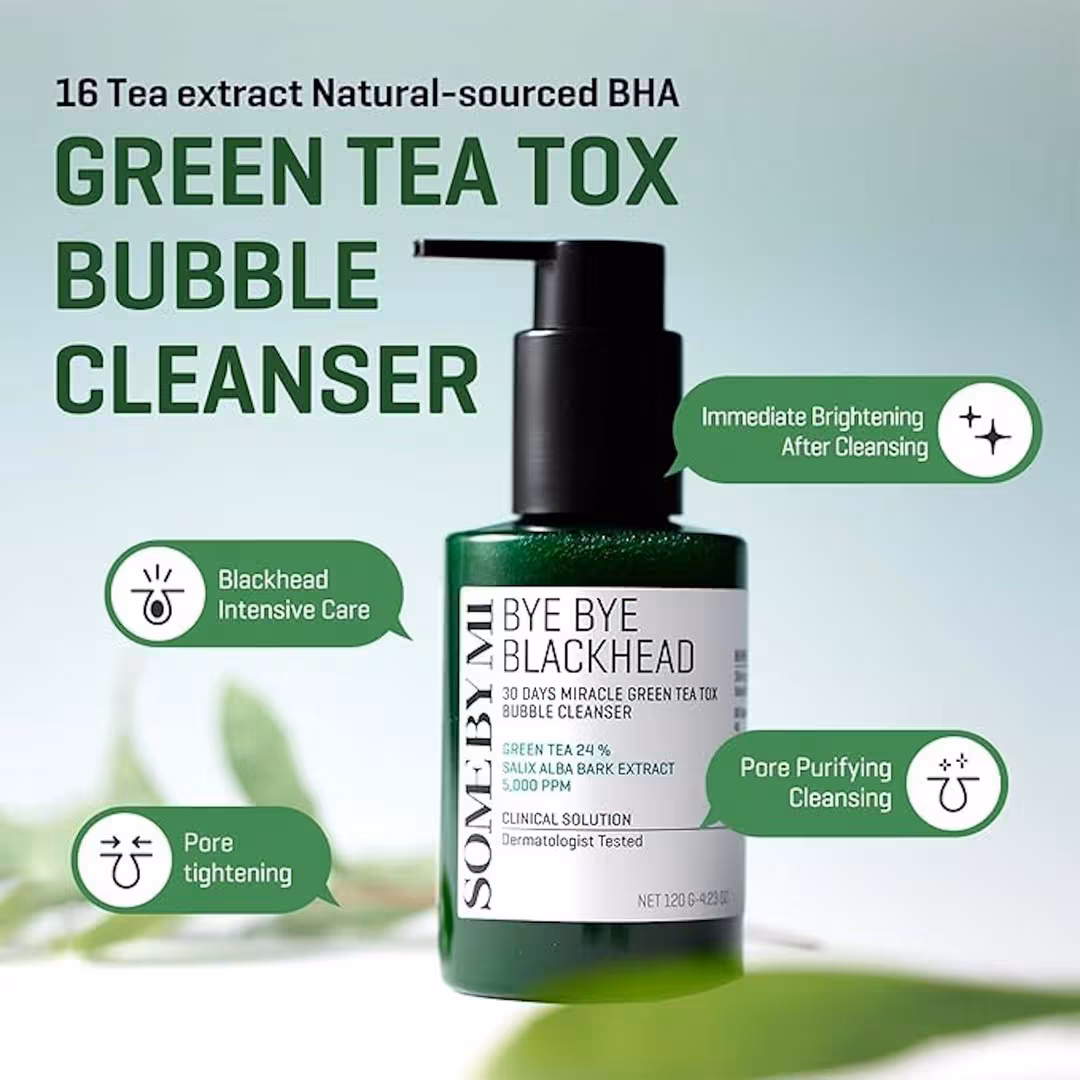 SOME BY MI  Bye Bye Blackhead Green Tea Tox Bubble Cleanser