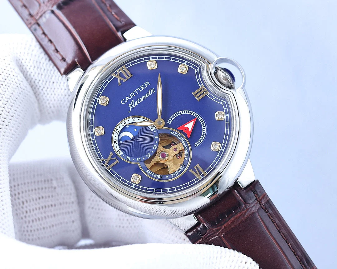 Cartier Watch BALLON BLEU 36MM OPEN HEART DIAMOND NUMERALS
