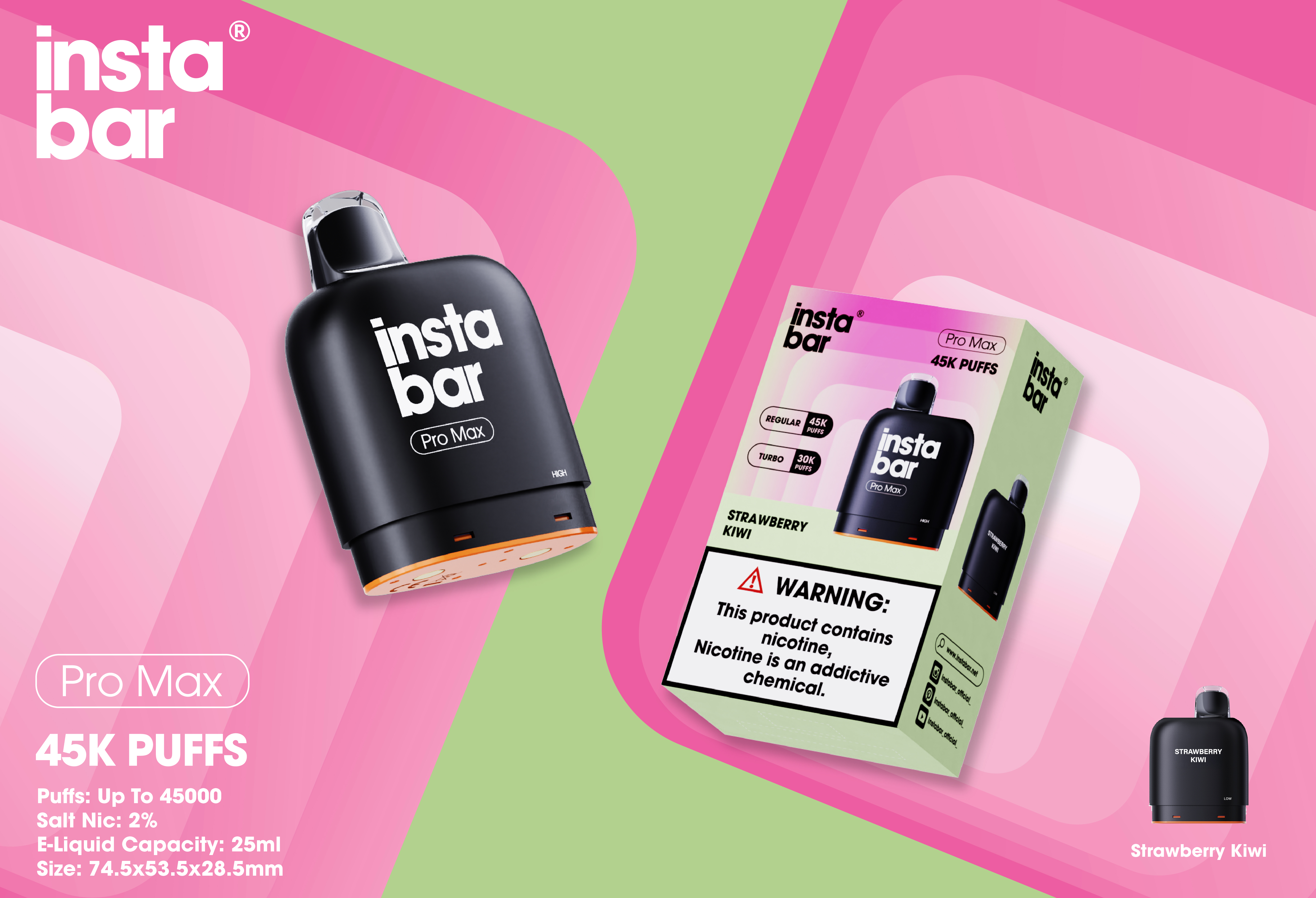 Instabar Pro Max 45K POD(Wymienny wkład)