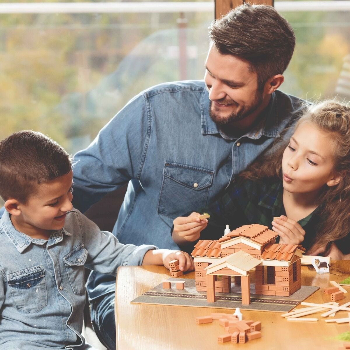 Brick Trick Cegły Dachówki 40 Sztuk