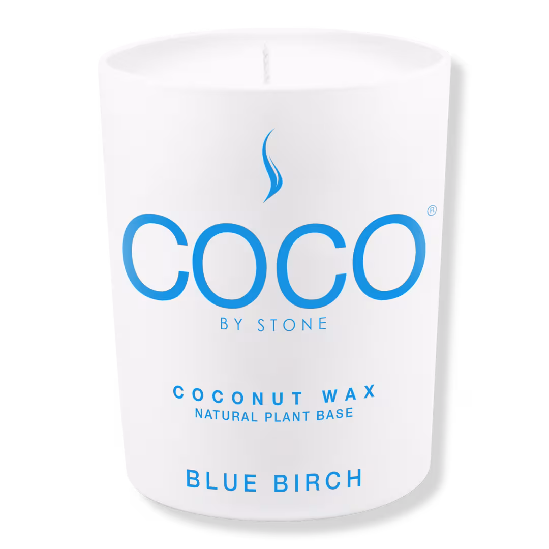 COCO by Stone  Blue Birch Coconut Wax Candle