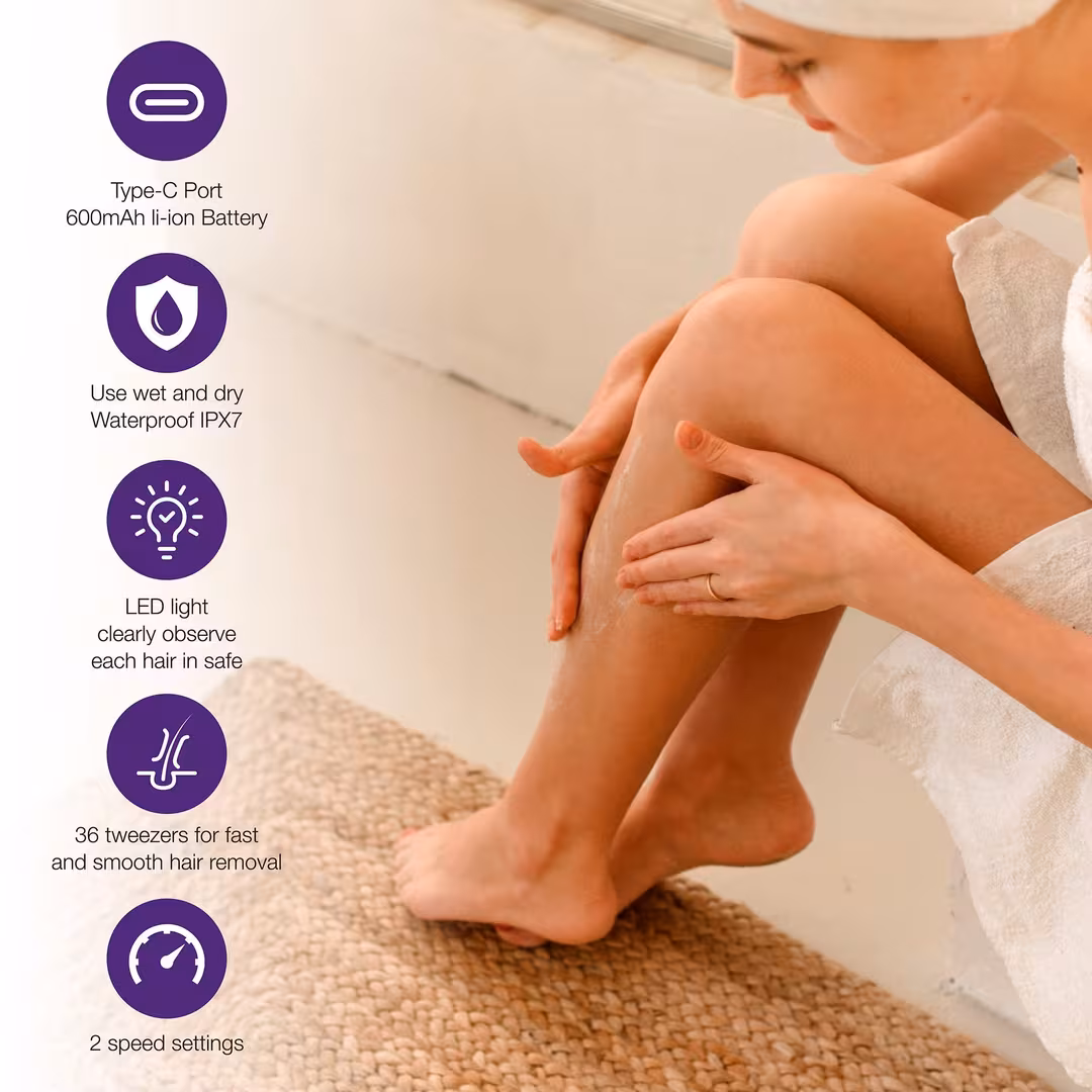 PURSONIC  6-in-1 Smooth Glide Epilator