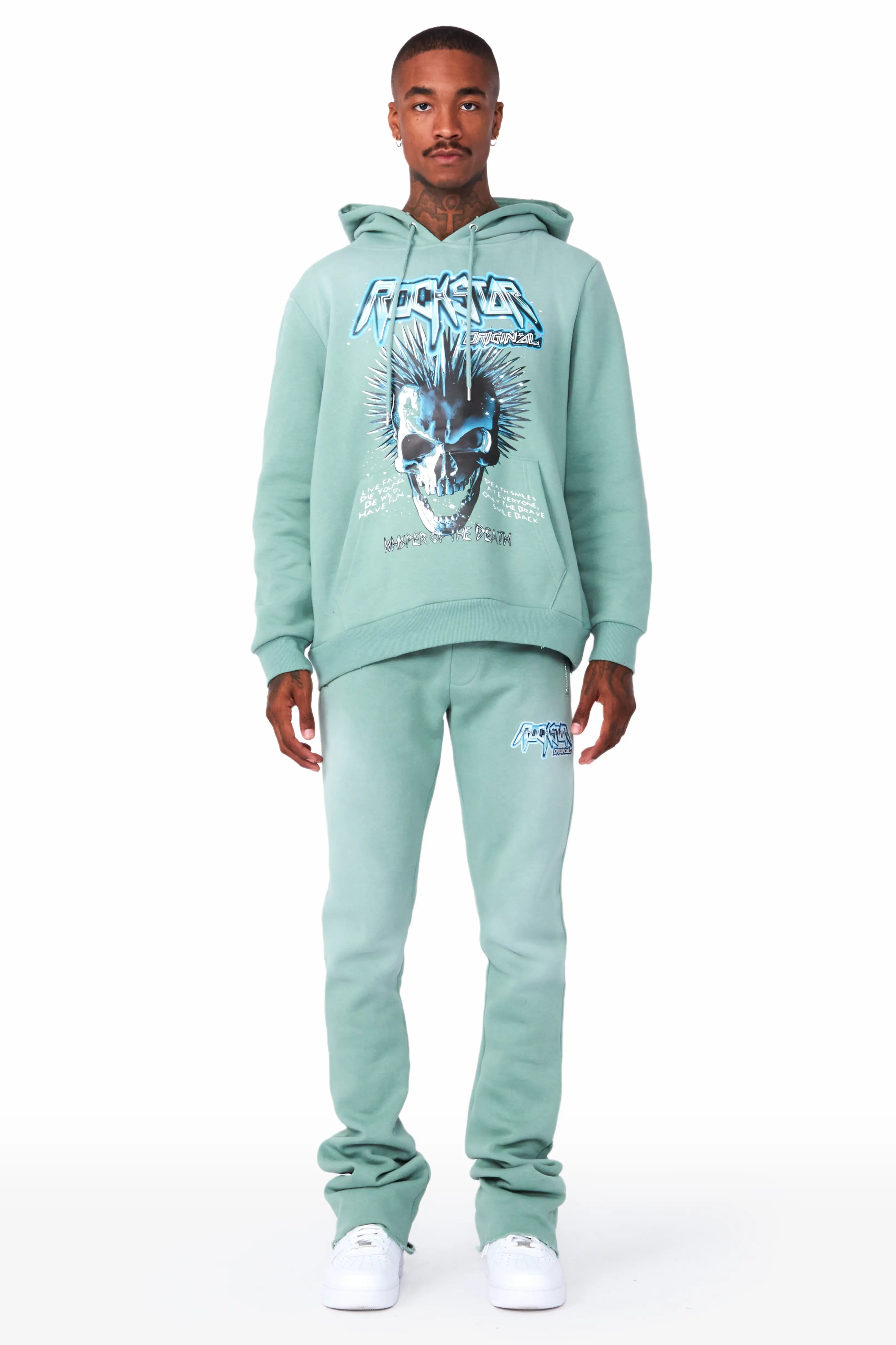 Obern Sage Graphic Hoodie/Stacked Flare Pant Track Set