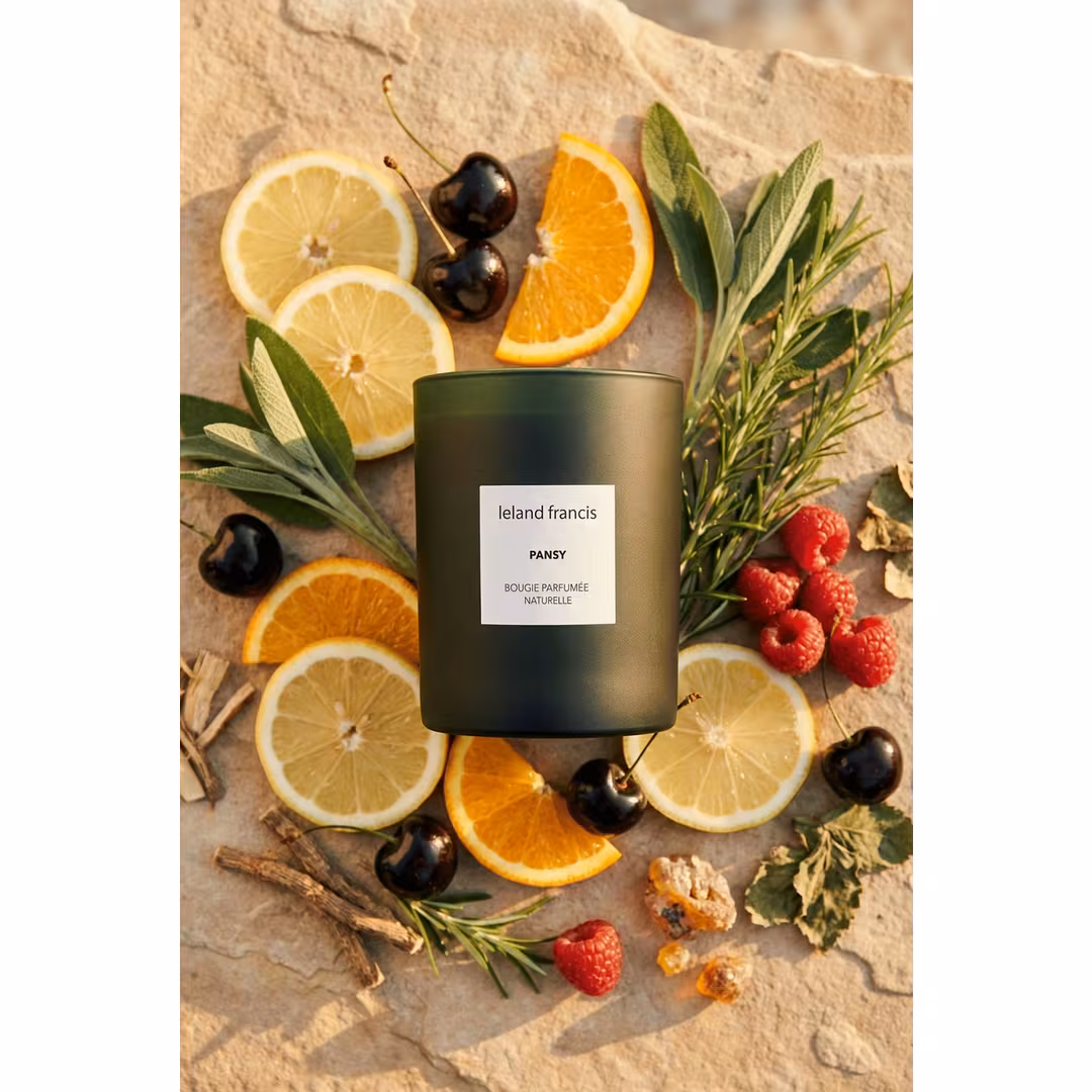 Leland Francis  Pansy - Bougie Parfumée Naturelle Candle