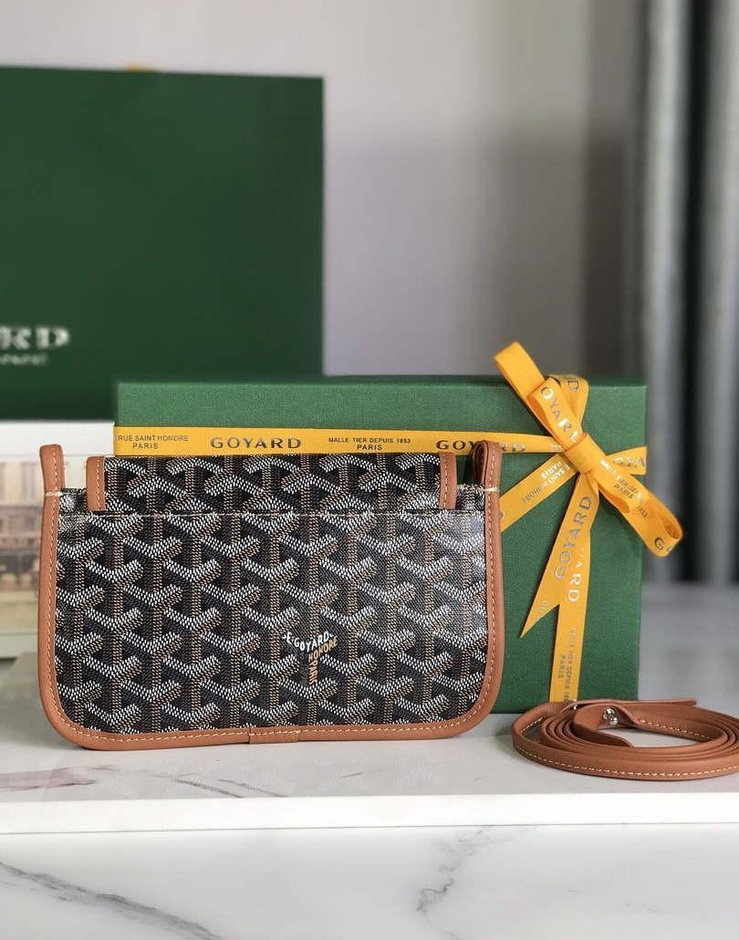 Replica Goyard PLUMETPMLTY50CL50P Portefeuille Plumet Pocket Wallet Black& Brown