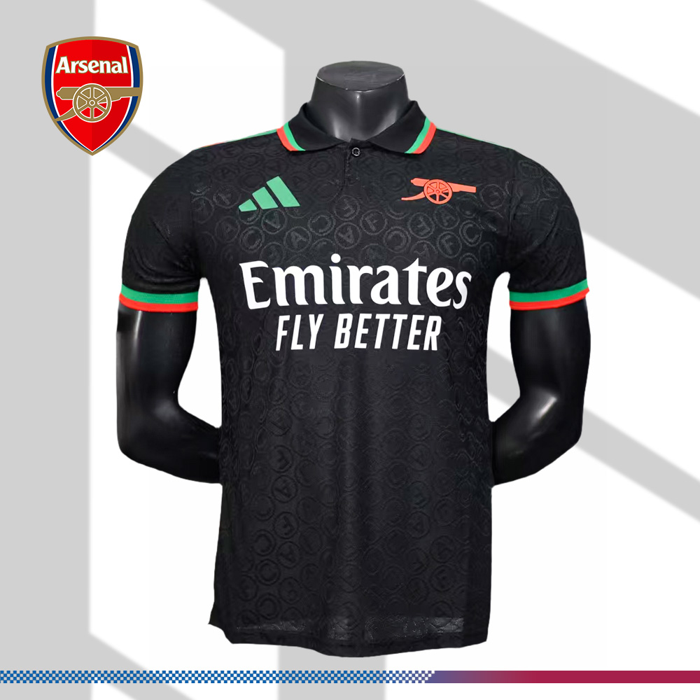 2025/2026 Arsenal Black Special Edition Football Shirt （Player）