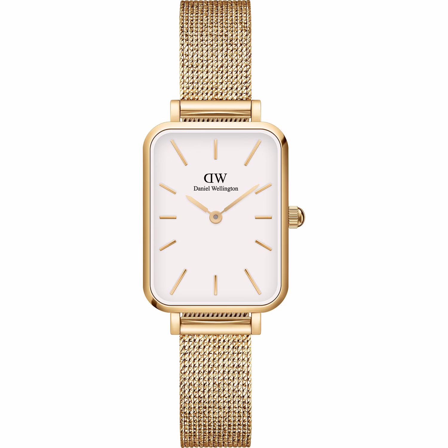 Quadro Pressed Evergold Uhr (mit goldenem Mesh-Armband)