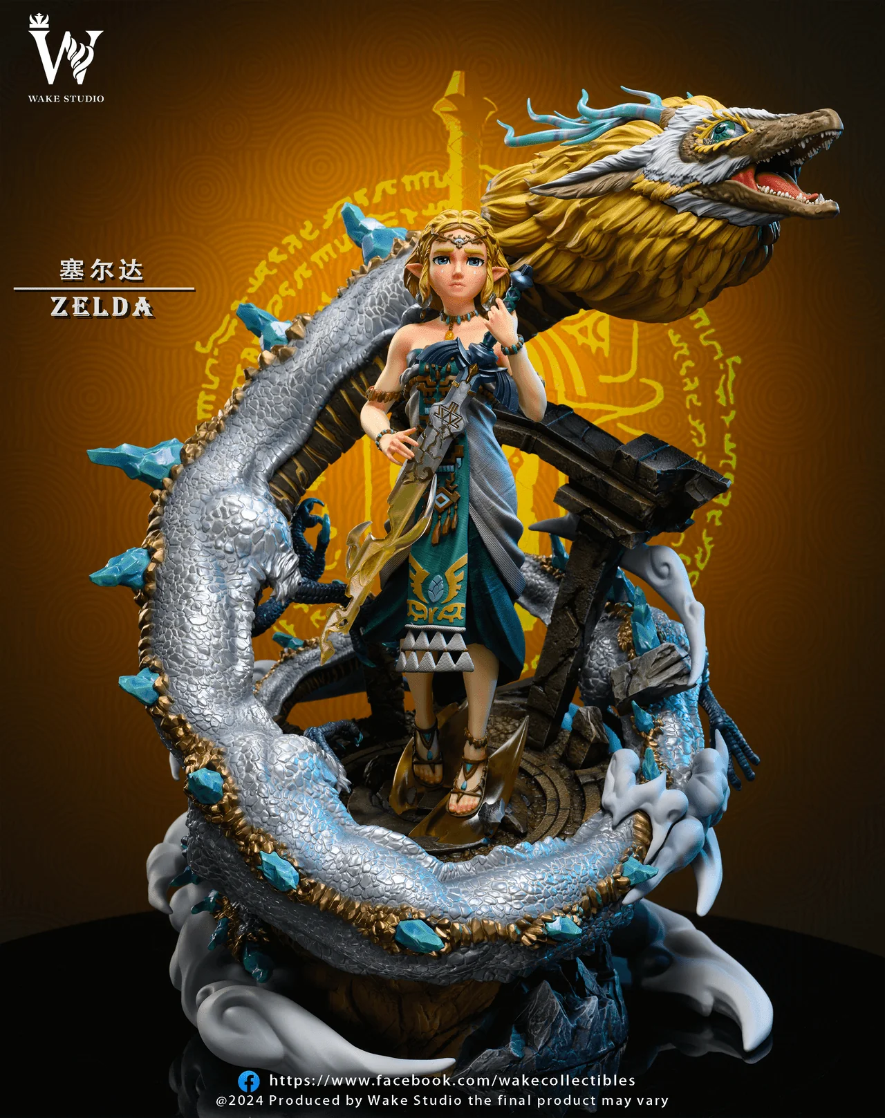 Legend of Zelda - Princess Zelda & Dragon | 1:4 Resin Statue | von Wake Studio