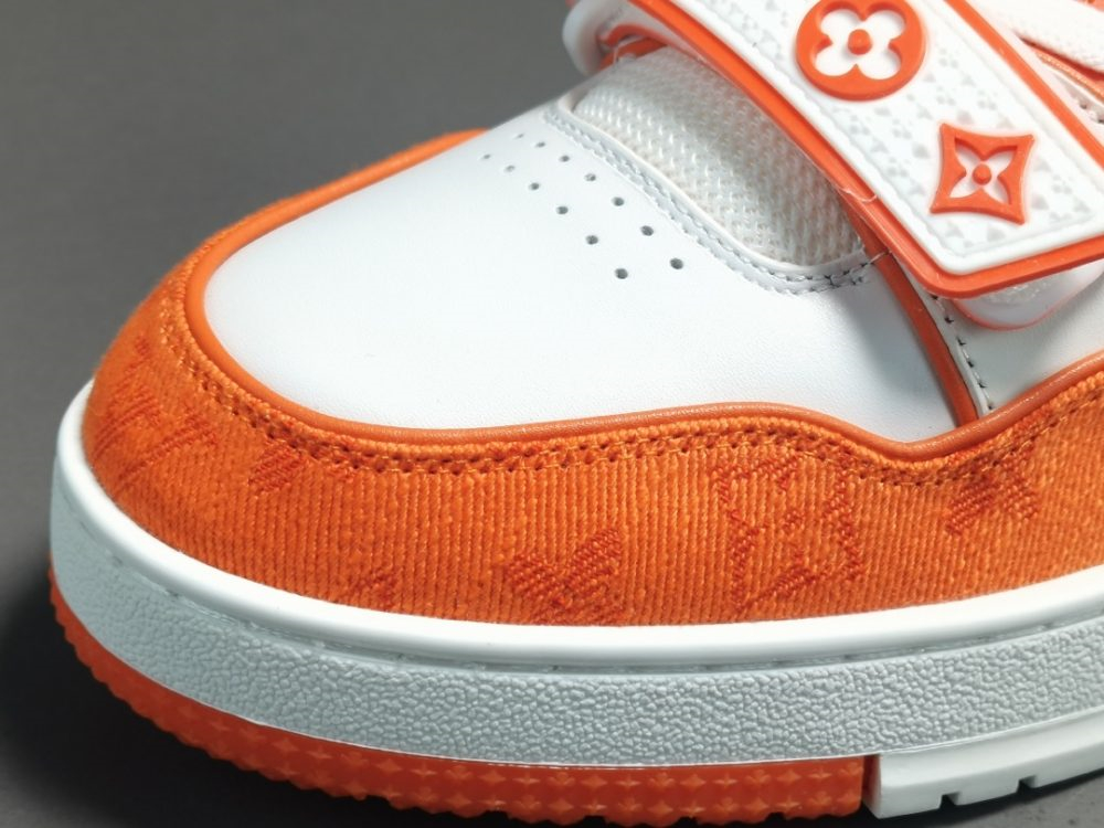 Louis Vuitton Trainer White Orange