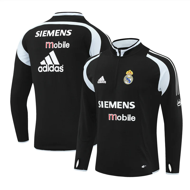 Real Madrid Training Jacket Men 2004 2005 Black