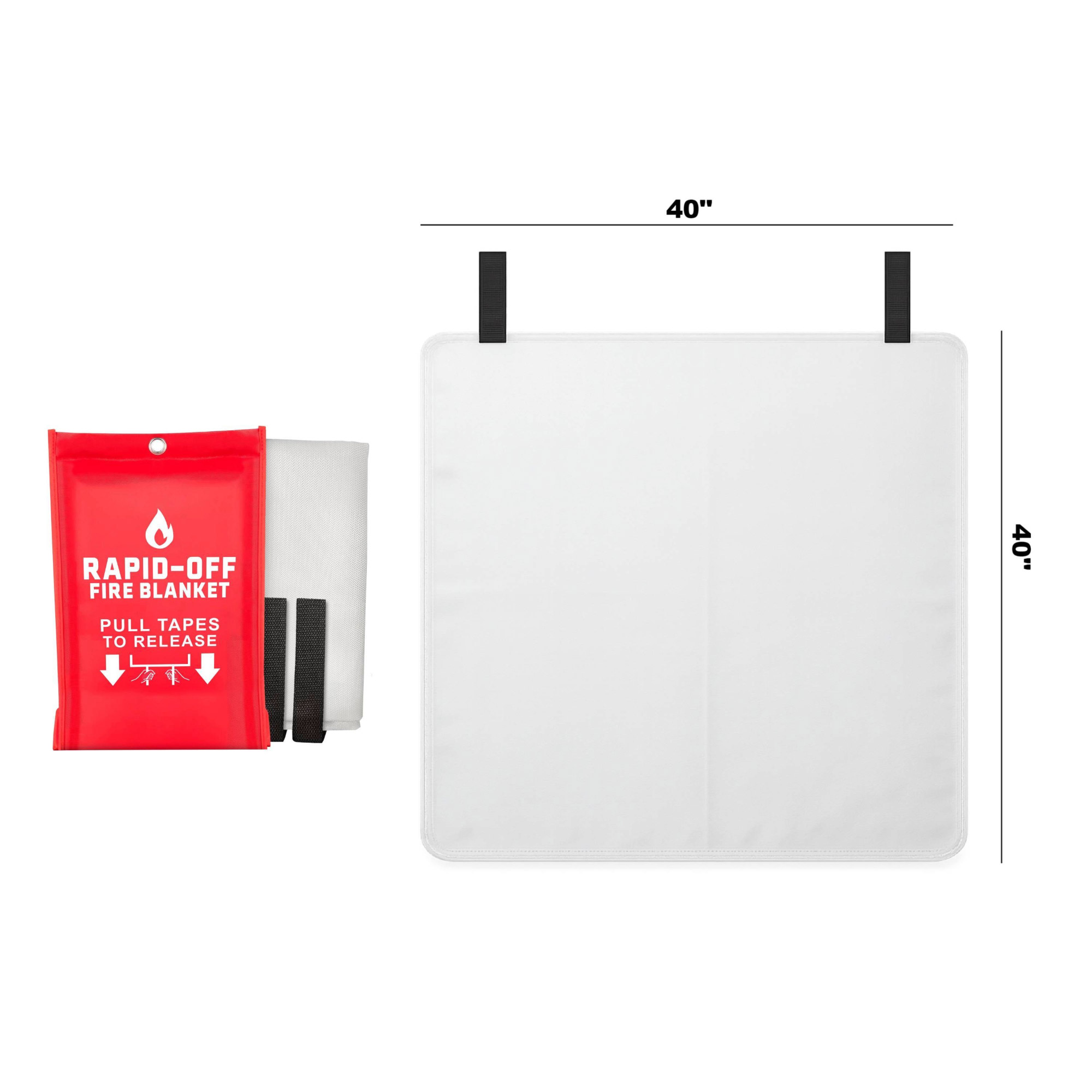 RAPID-OFF Fire Blanket 4-pack