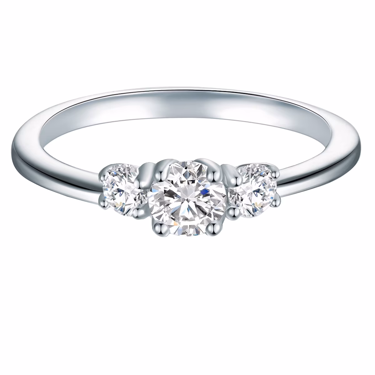 Ring aus Sterling Silber in Silber mit Zirkonia