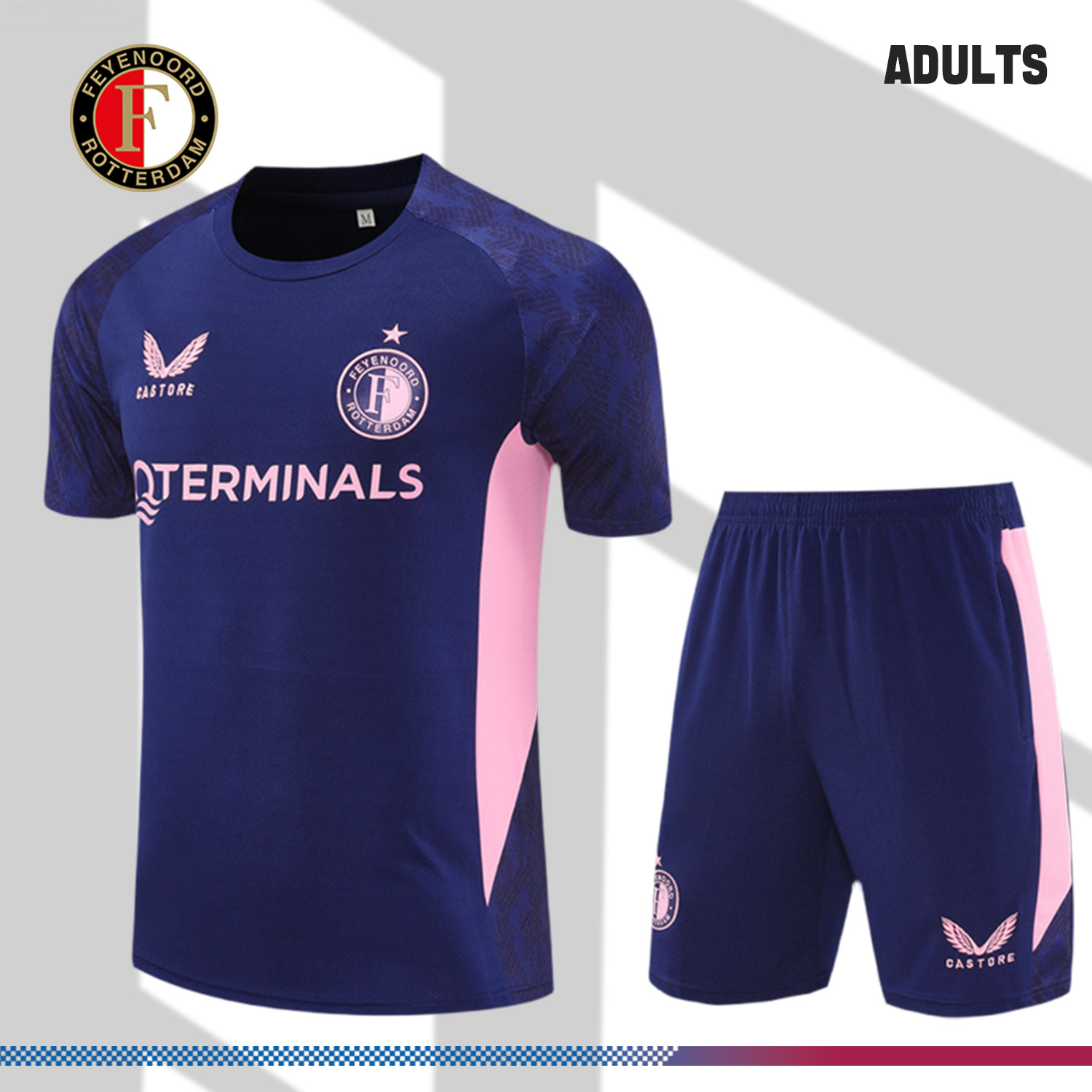 2025/2026 Feyenoord Short Sleeve Training Kit (Adult Kit)