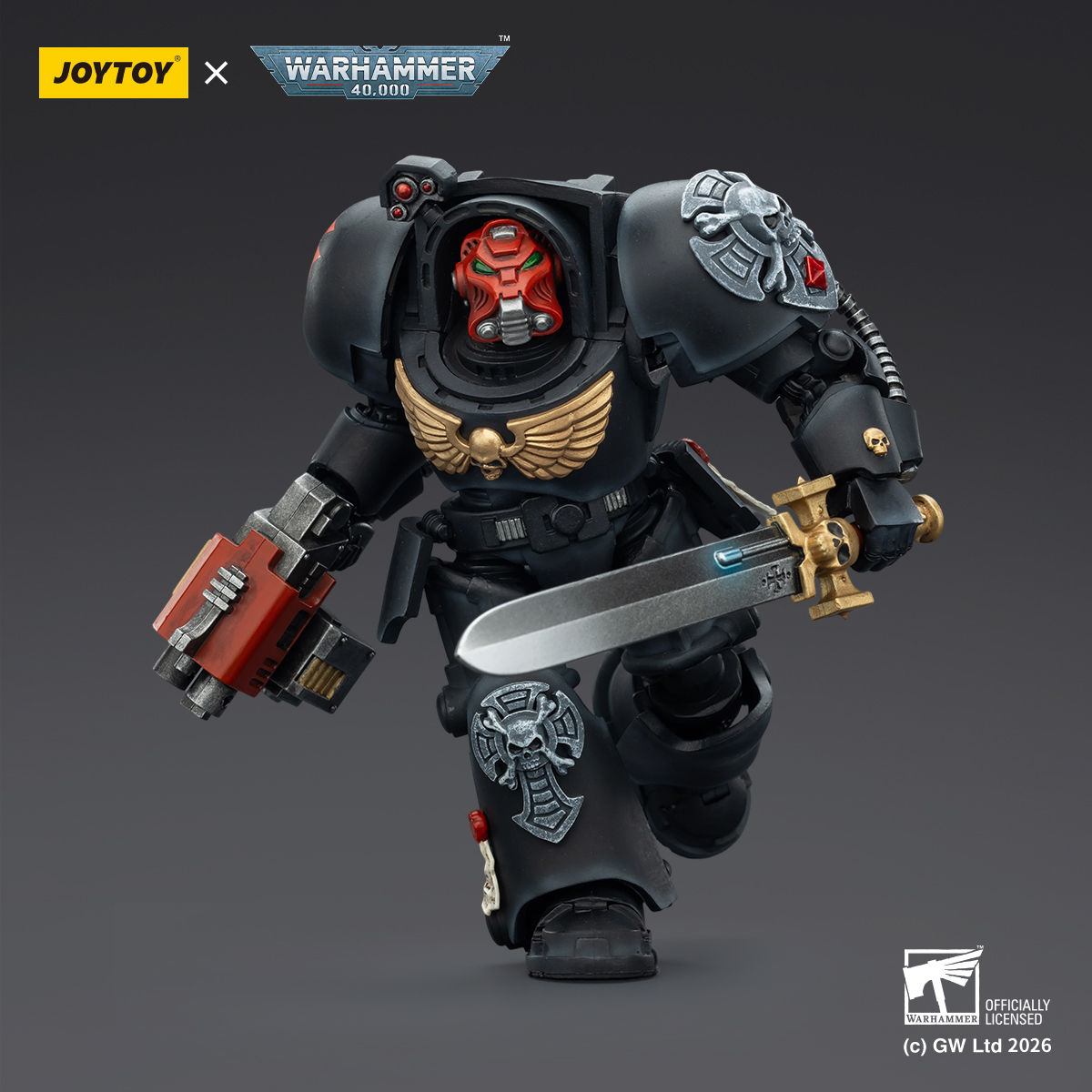 JOYTOY Warhammer 40k 1: 18 Black Templars Terminators - JOYTOY WORLD