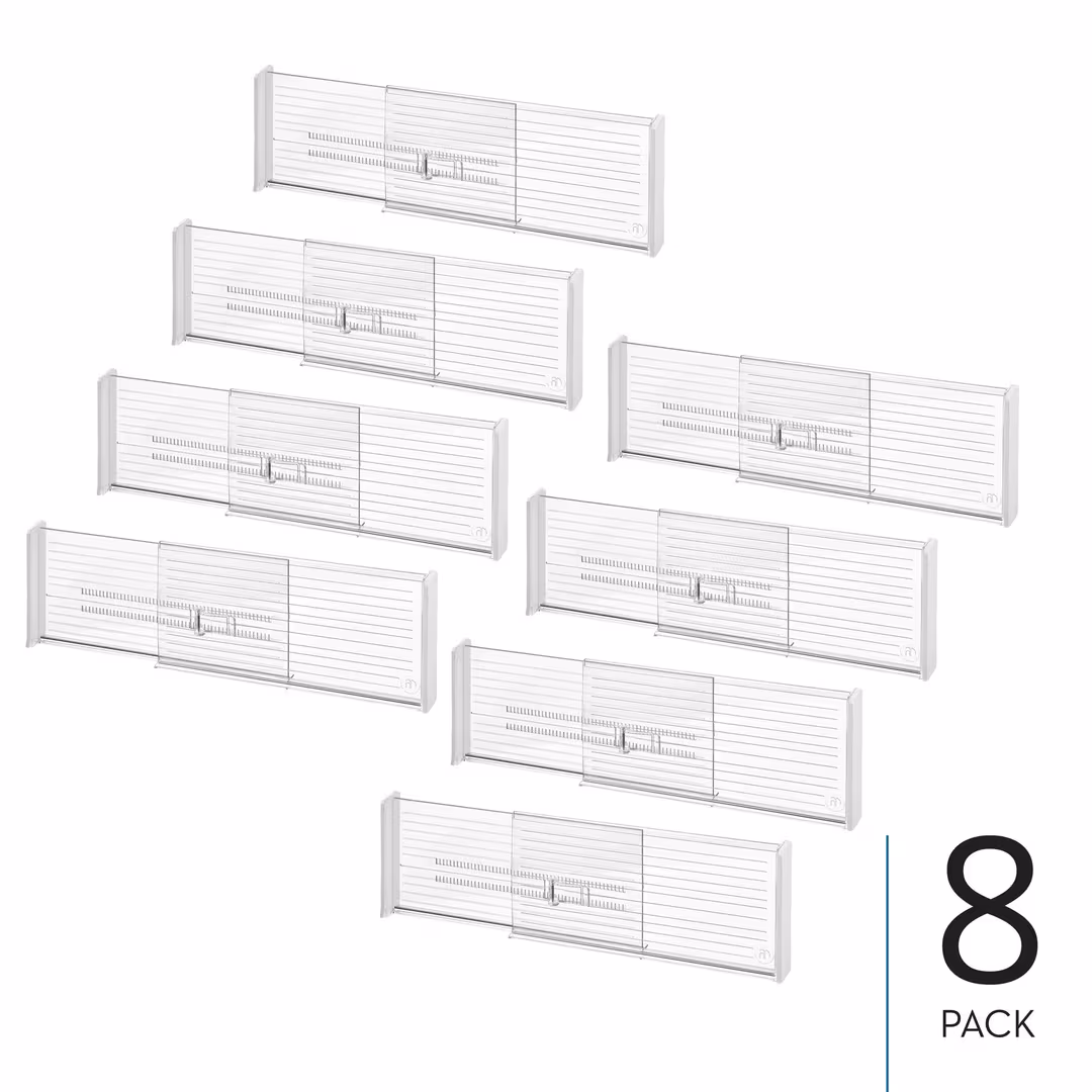 iDesign  Expandable Plastic Deep Drawer Dividers