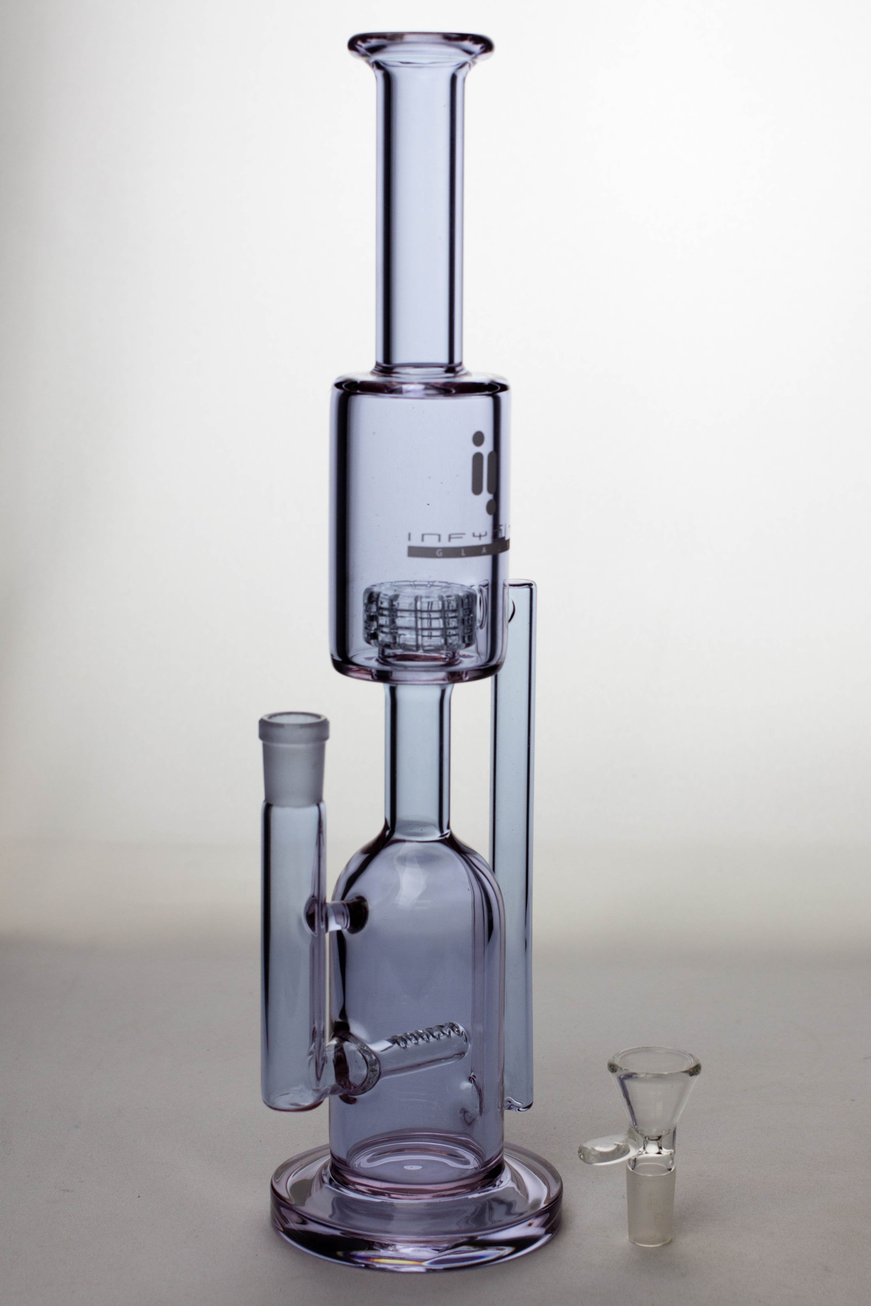 13 infyniti glass inline and shower head diffuser recycled bong