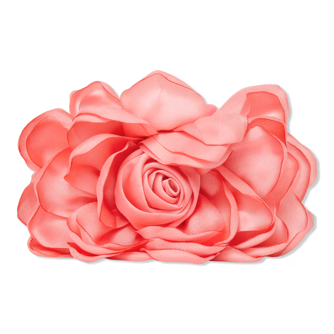 Lele Sadoughi  Dusty Pink Rose Claw Clip