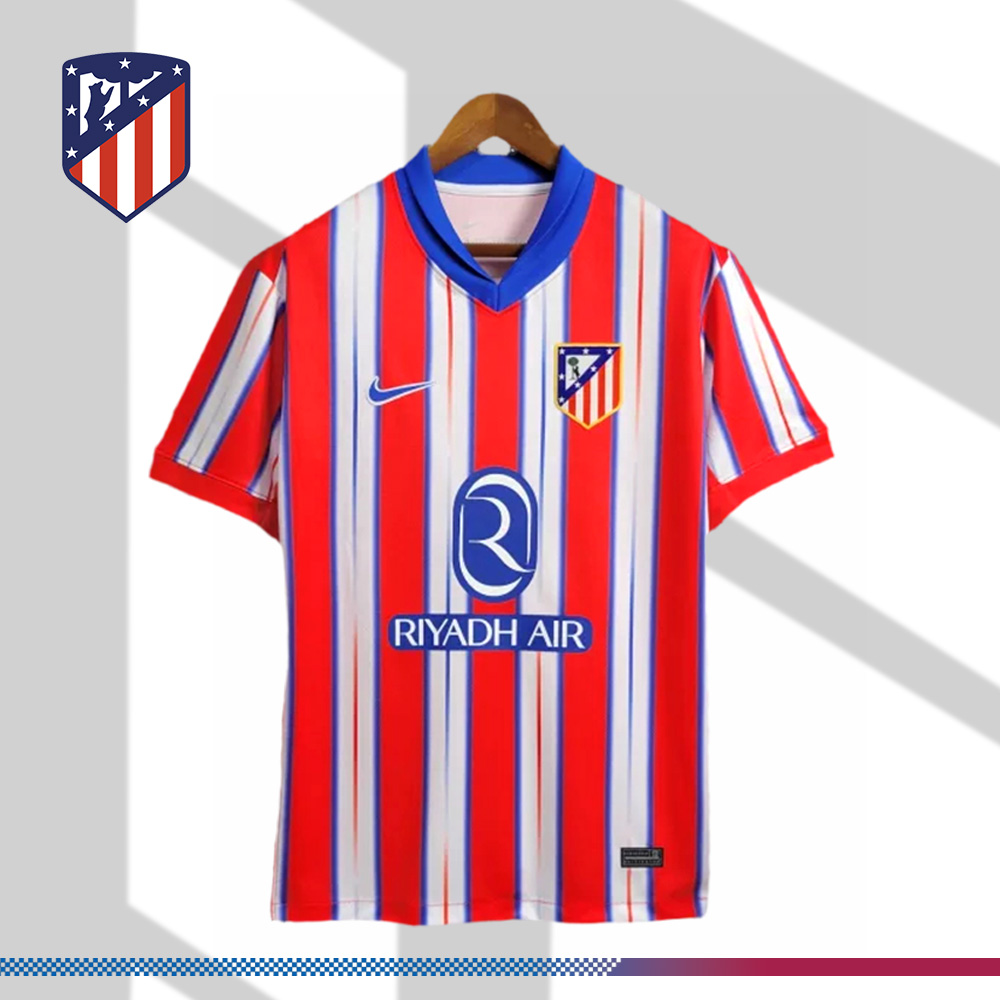 2024/2025 Atletico Madrid Home Football Shirt (Fan Edition）