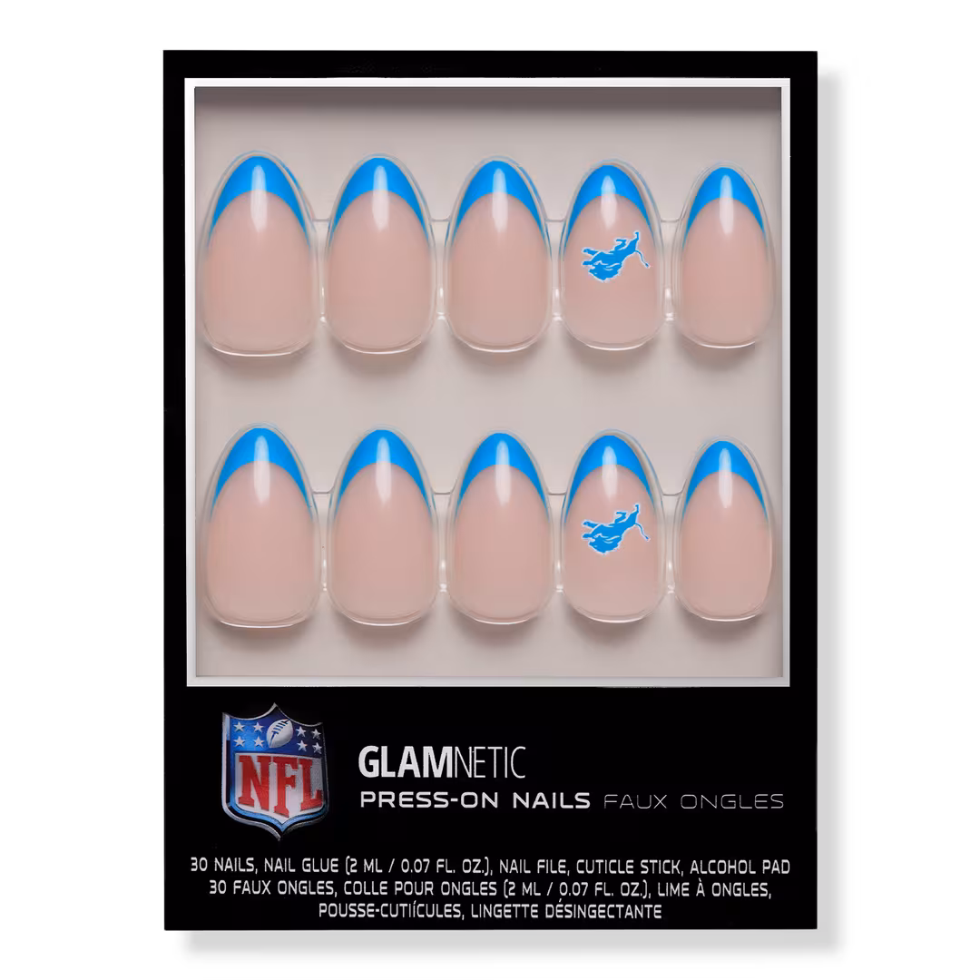 Glamnetic x Fanatics Nail  Detroit Lions Press-On Nails