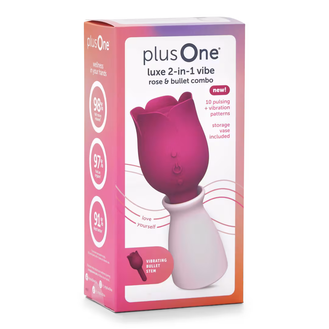 plusOne  Luxe 2-in-1 Vibrator