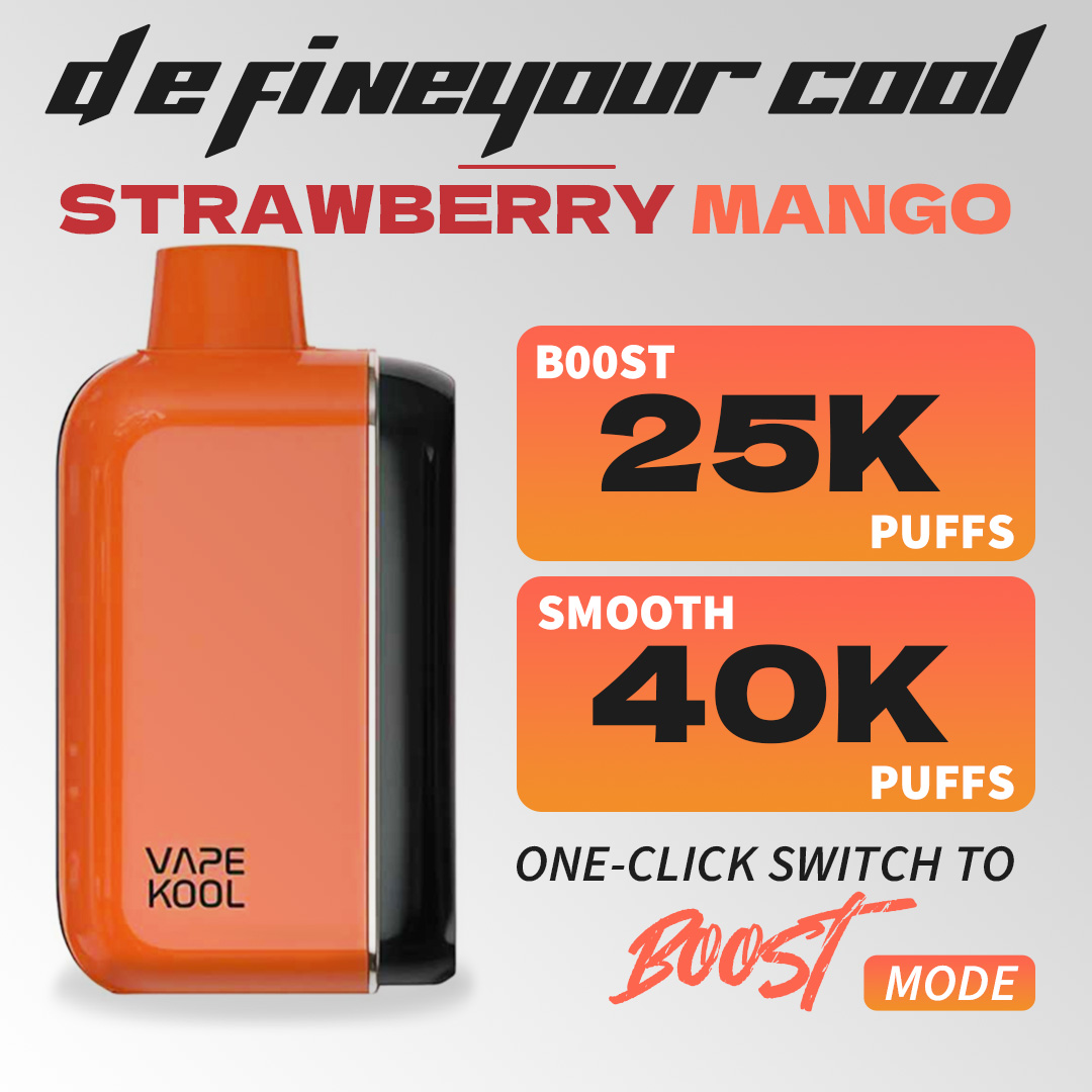 STRAWBERRY MANGO VAPEKOOL KOLOS 40000 PUFFS