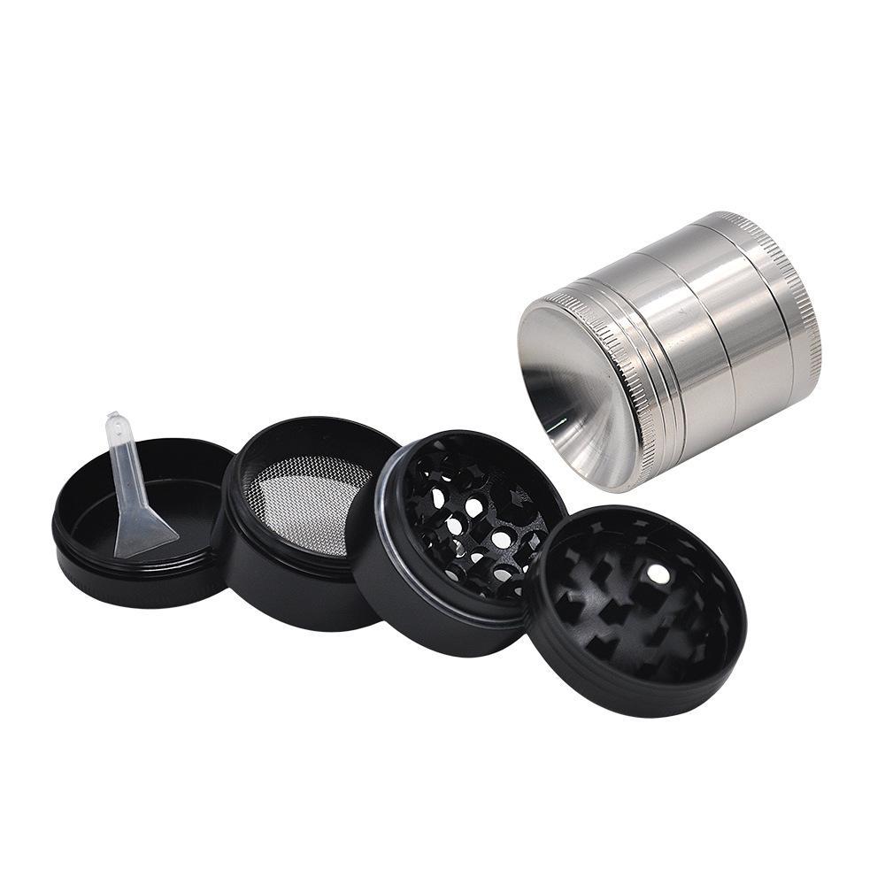 Herb Grinder With Mixing Concave Lid 4 Layer Small 40MM (2 Color)
