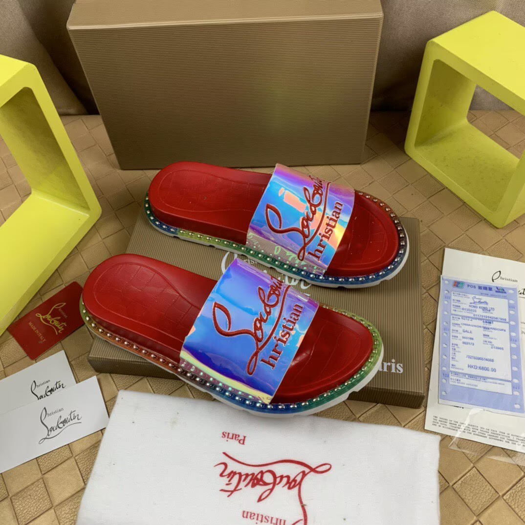CHRISTIAN LOUBOUTIN SLIPPERS - CCSHOES