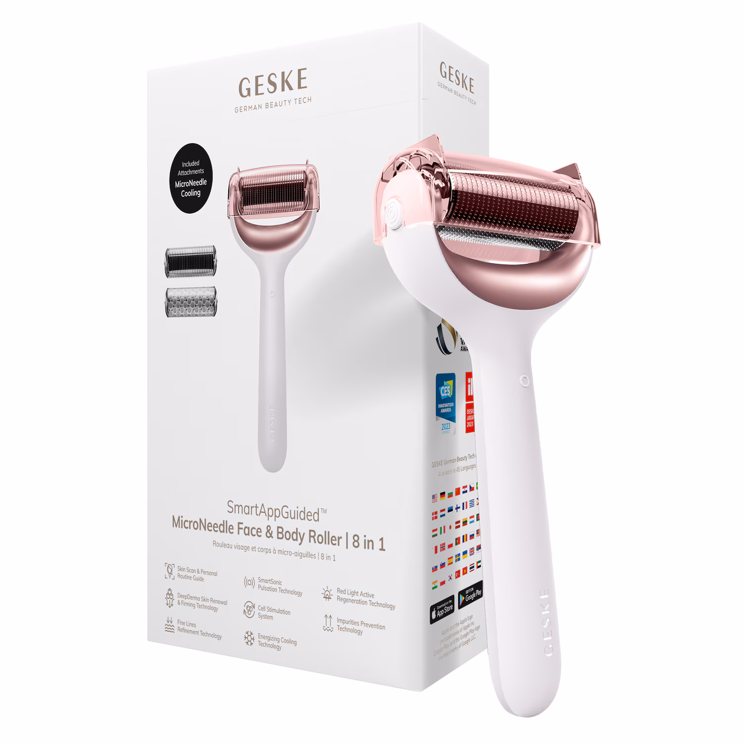 SmartAppGuided™ MicroNeedle Face & Body Roller | 8 in 1