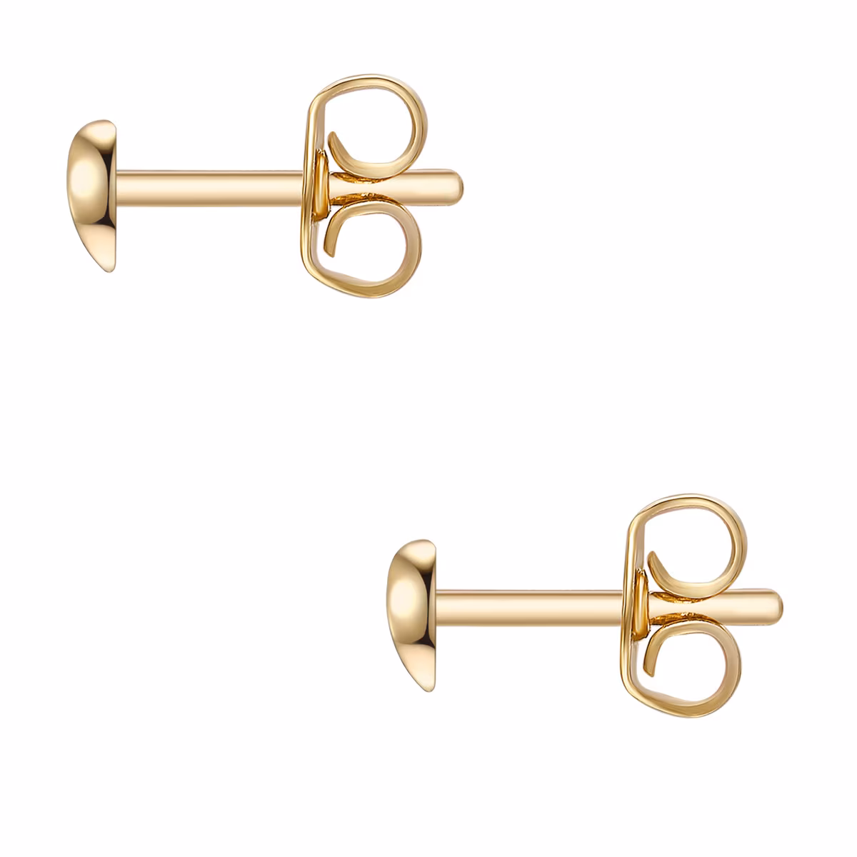 Ohrstecker Herz Sterling Silber in Gelbgold