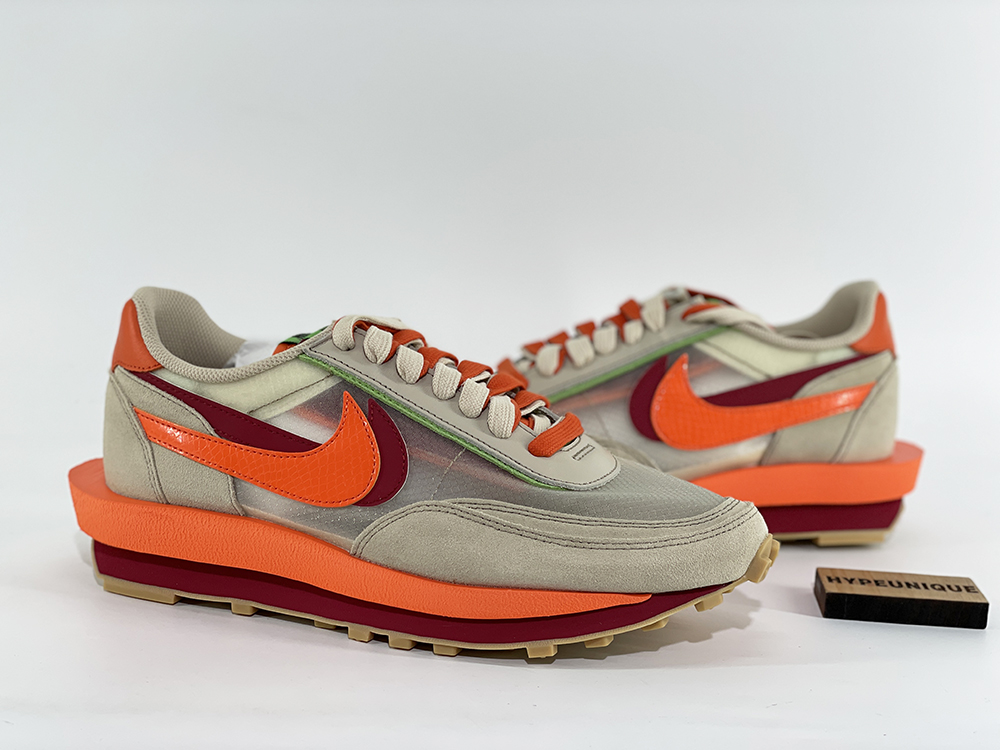2021 Clot x Sacai x Nk LD Waffle “Sesame Orange” UA