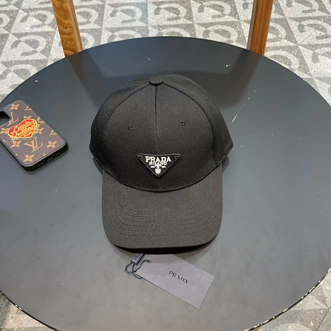 Prada embroidered letter baseball cap