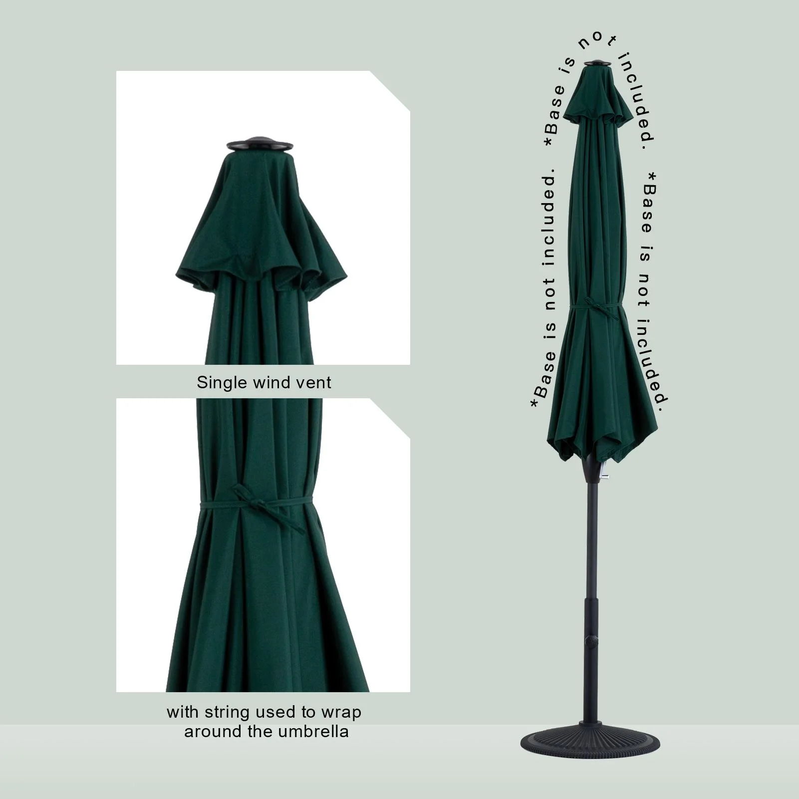 Tempera 9FT Auto Tilt patio umbrella