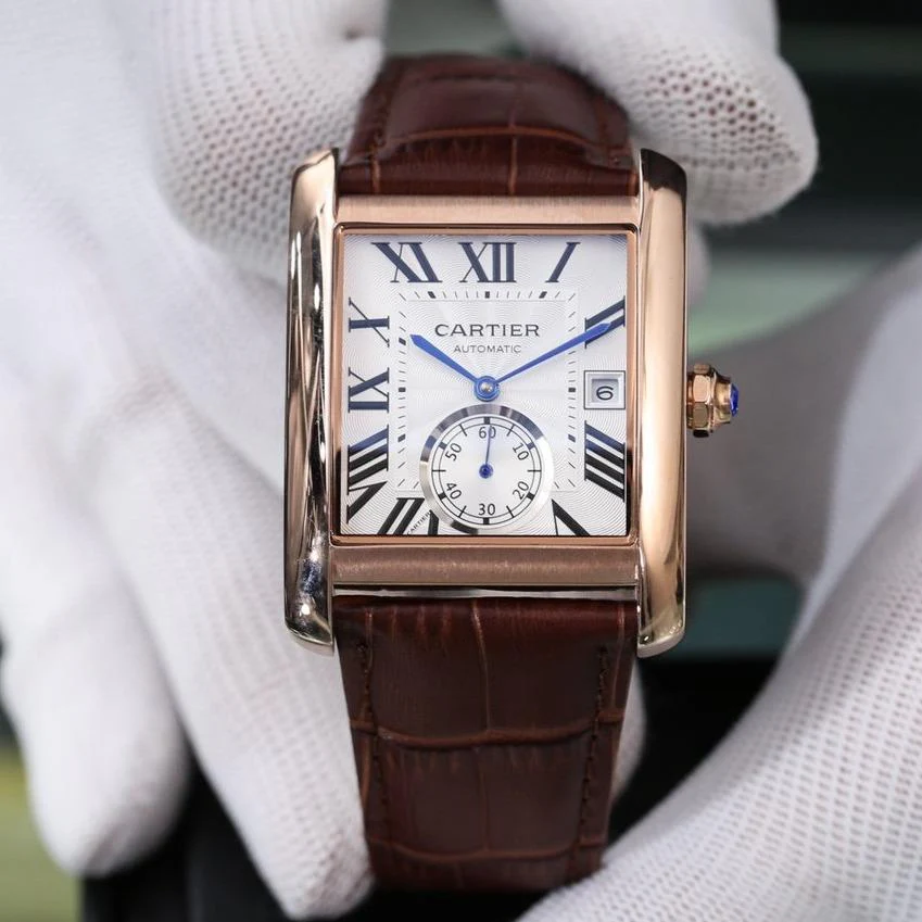Cartier Watch TANK MC DATE SECOND TIME