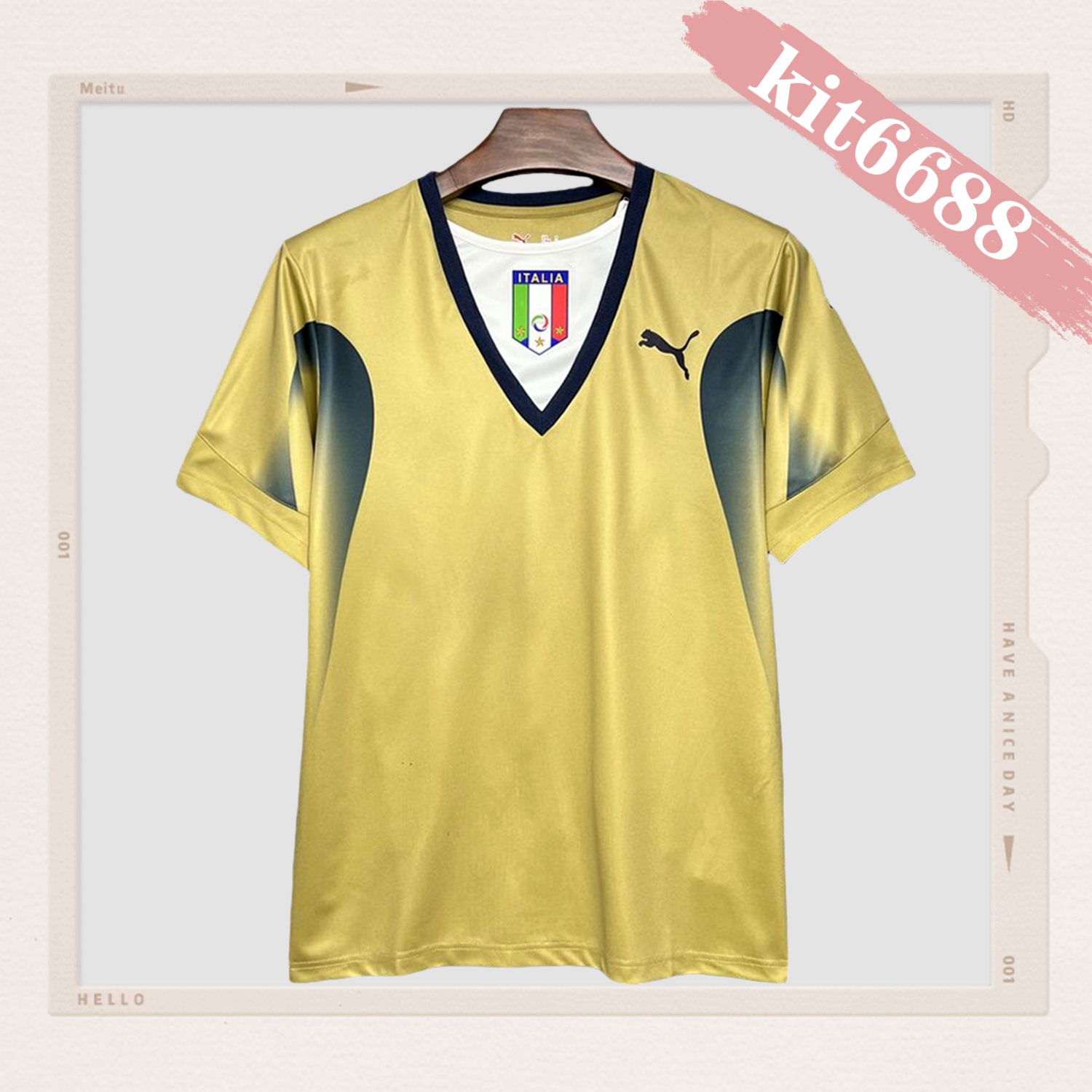 2006 Italian Goalkeeper Vintage Football Shirt