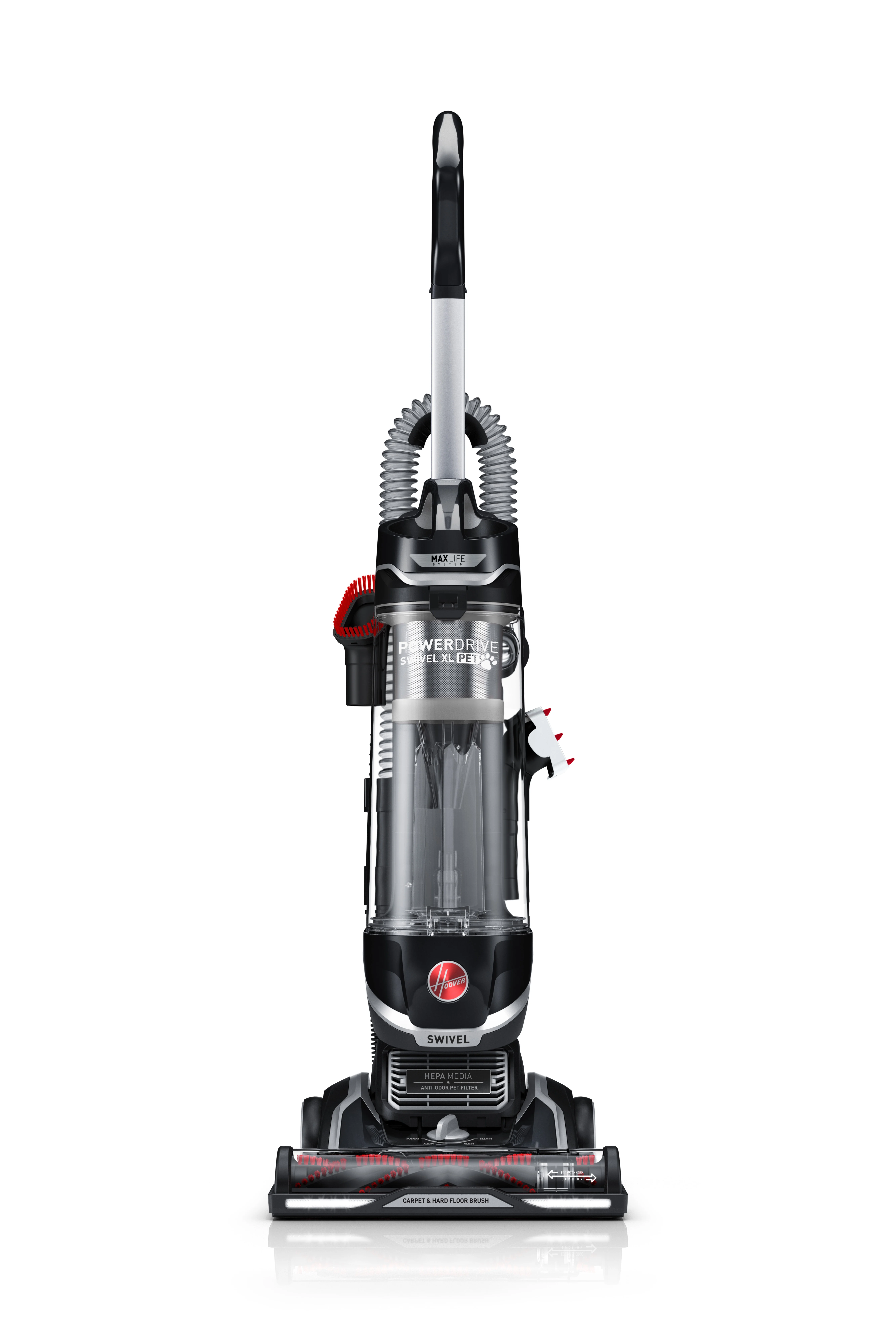 Hoover Bagless Upright Vacuum Cleaner, MAXLife Power Drive Swivel XL & Hoover Carpet & Room Refresher Eucalyptus Scent Carpet Powder
