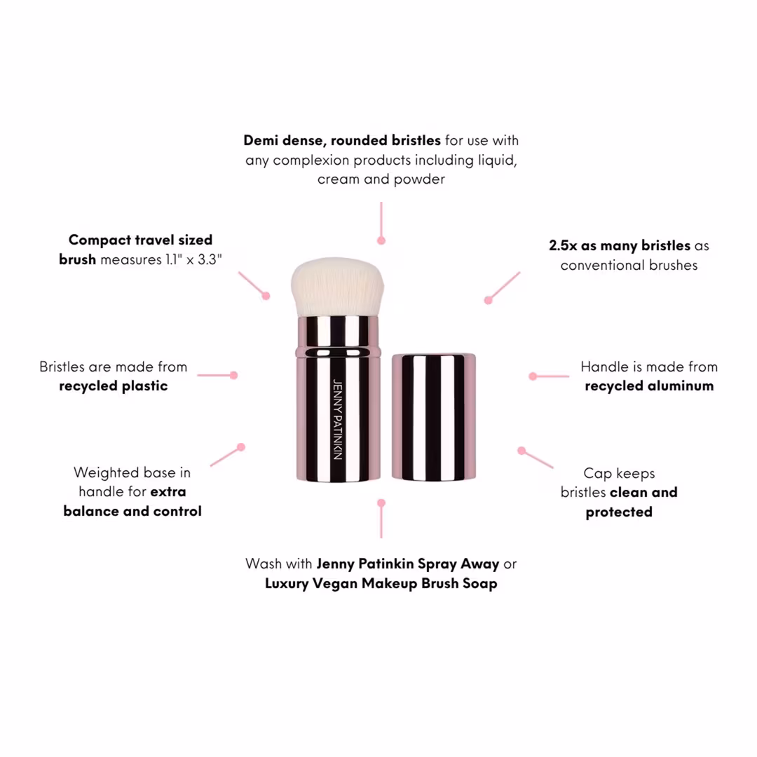Jenny Patinkin  Glow & Go Retractable Makeup Brush | Travel Touch-Up Brush
