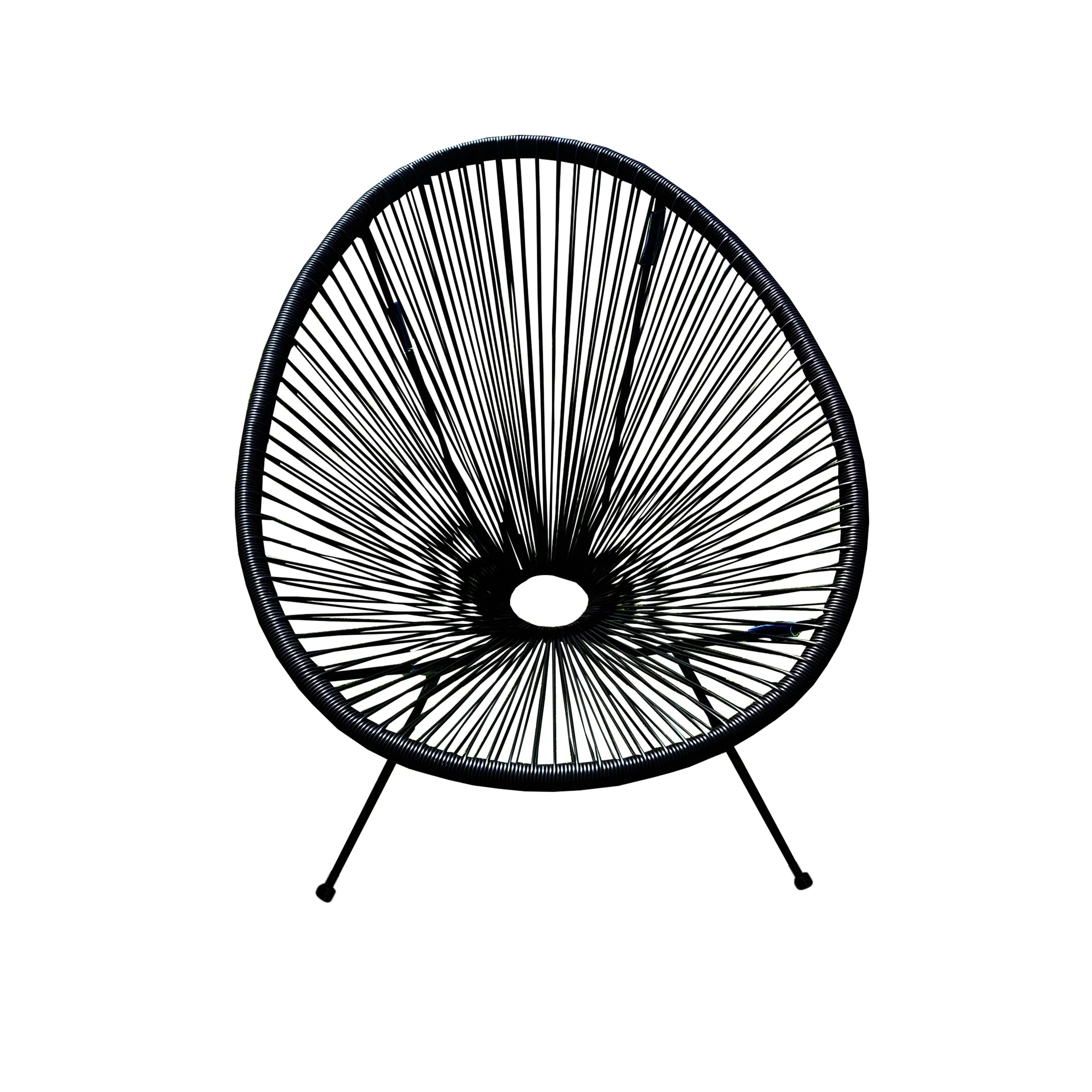 HighlanderHome Water-resistant Retro-modern Outdoor Acapulco Chair White