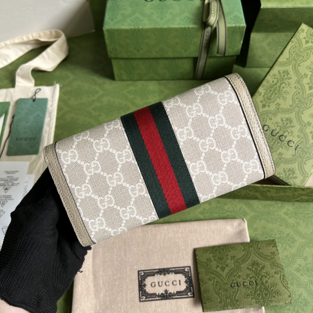 Gucci Ophidia GG continental wallet 523153