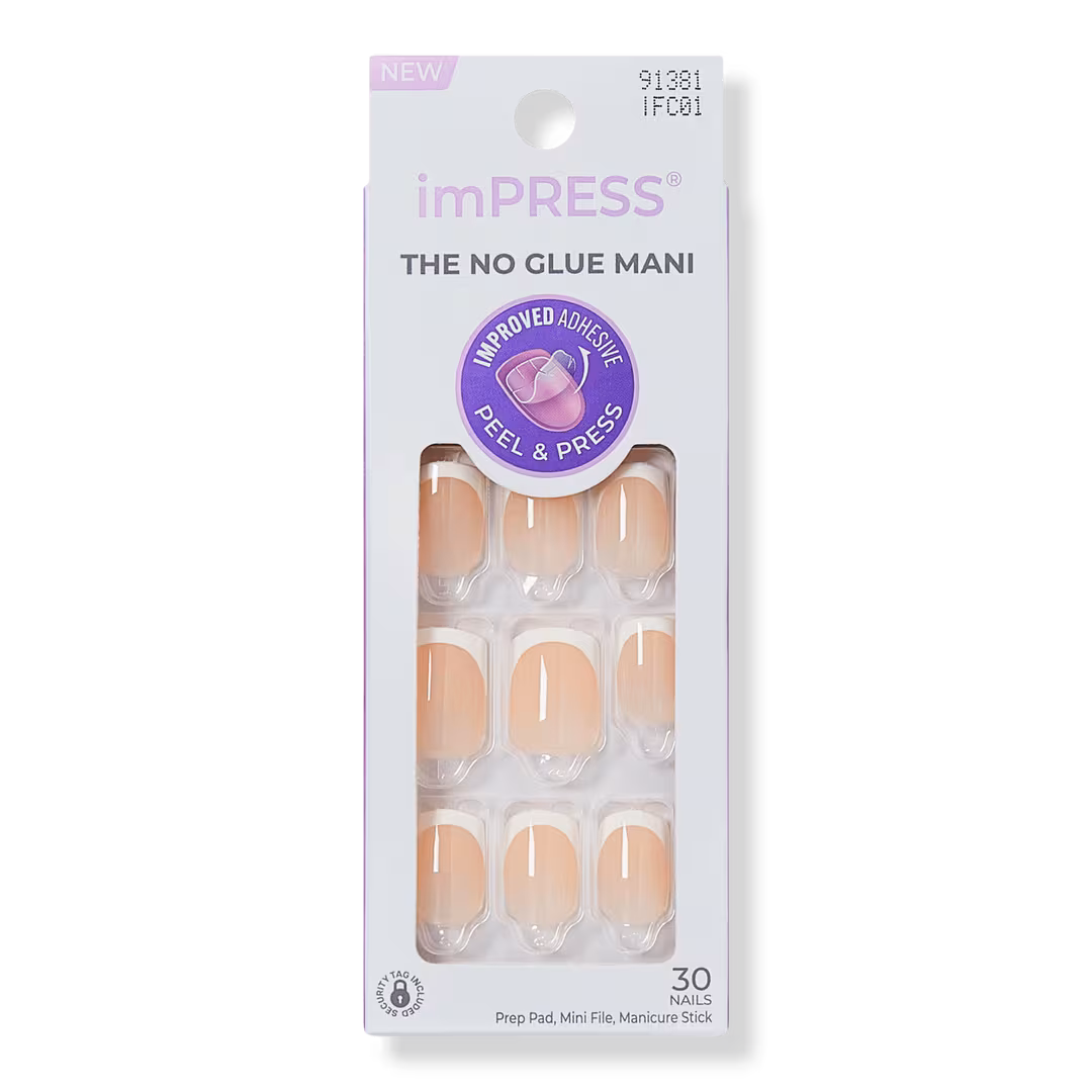 Kiss  Impress French Short Squoval Press On Nails