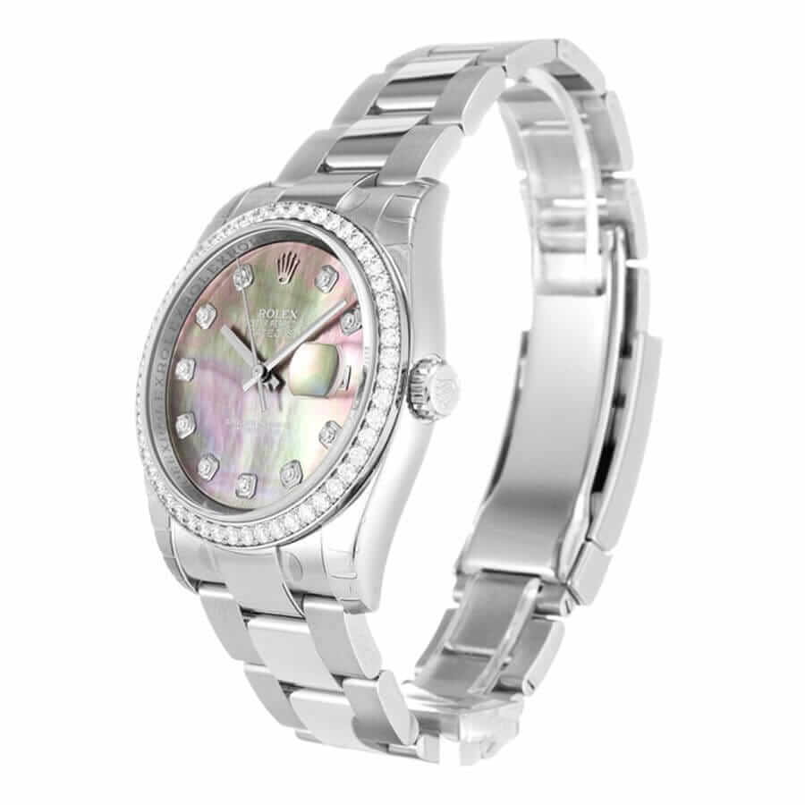 Rolex Datejust Diamond Bezel Pink Dial 116244 Oyster Replica