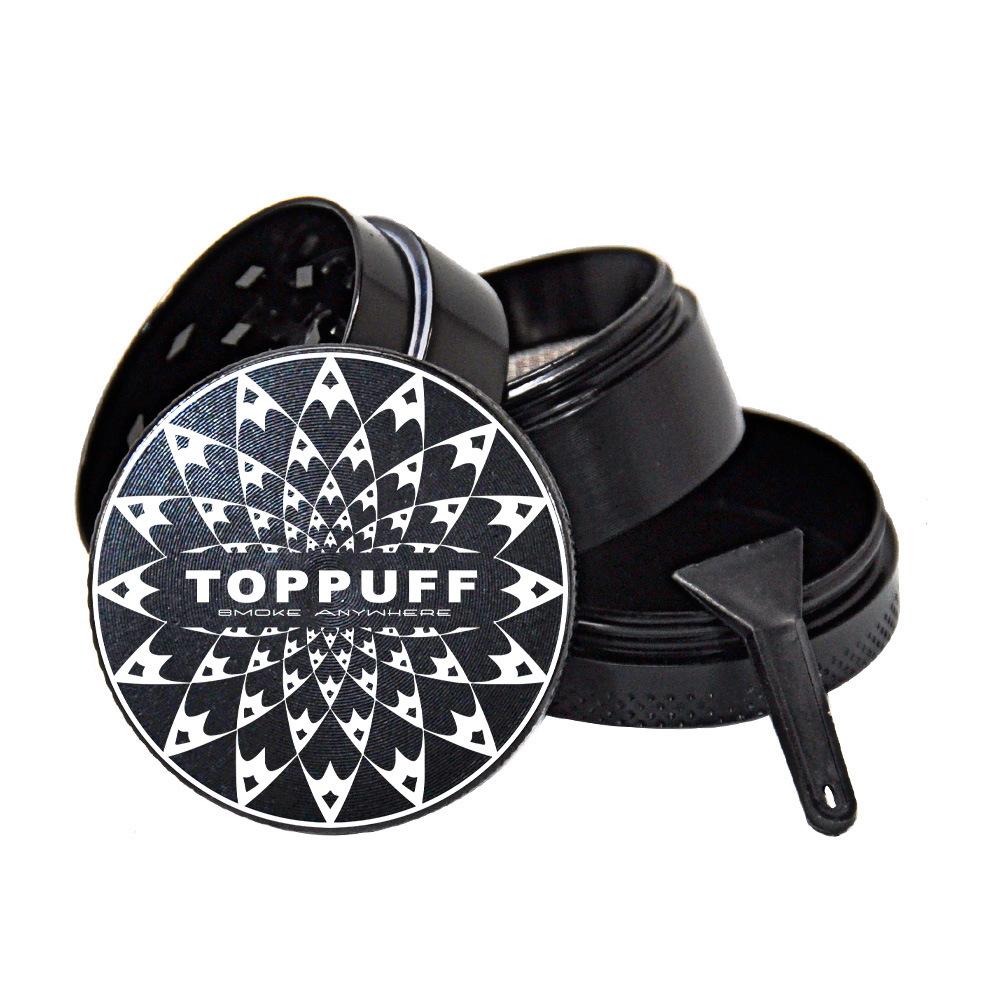 Zinc Alloy Black 4 Layer Weed Grinder