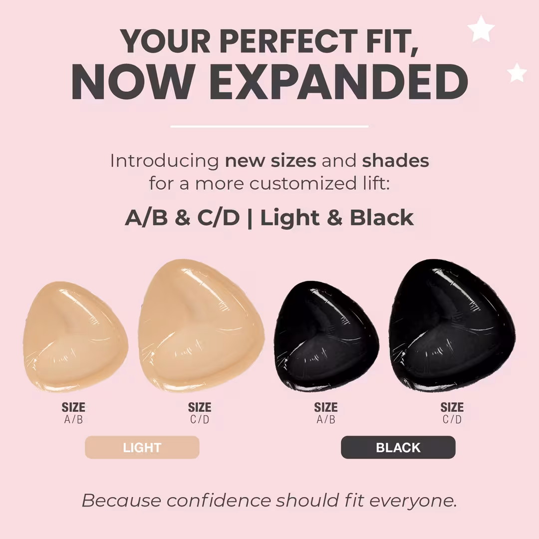 Hollywood Fashion Secrets  Double-Sided Adhesive Push-Up Bra Light