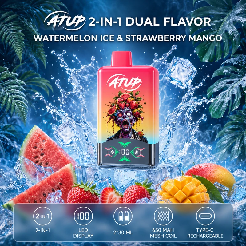 ATUP 2 in 1 60K - watermelon ice & mixed berry