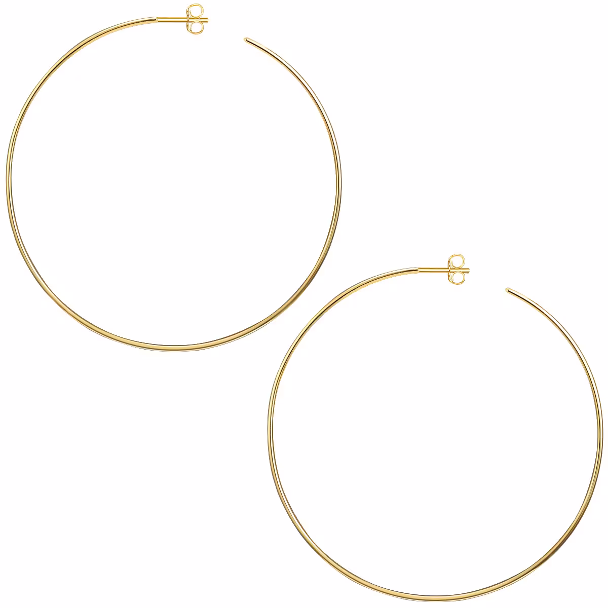 Creolen aus Sterling Silber in gelbgold